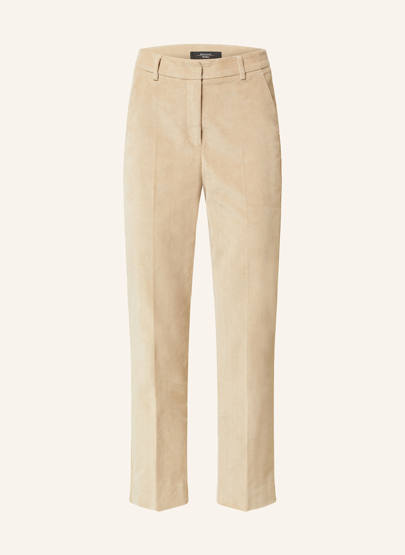 WEEKEND Max Mara 7/8 corduroy Trousers MARRUCA, Color: BEIGE (Image 1)