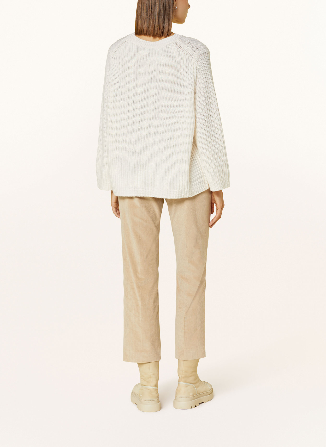 WEEKEND Max Mara 7/8 corduroy Trousers MARRUCA, Color: BEIGE (Image 3)