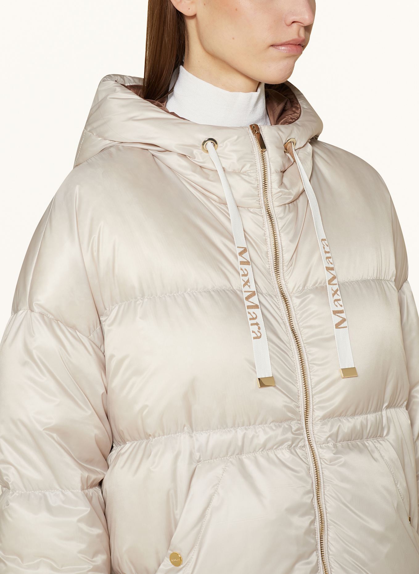 Max Mara The Cube Down jacket TREBI in cream