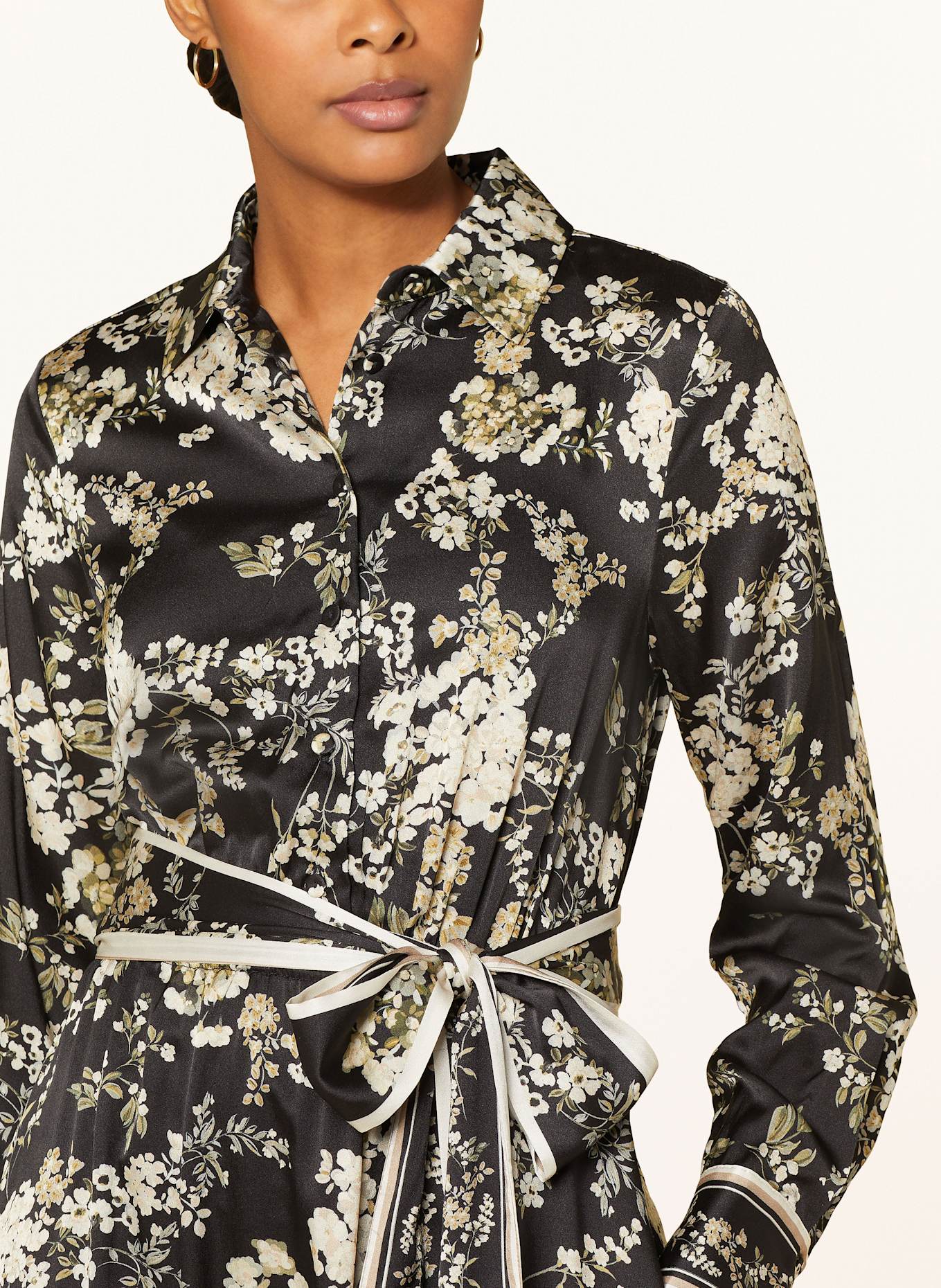 Black and gold shirt dress shop