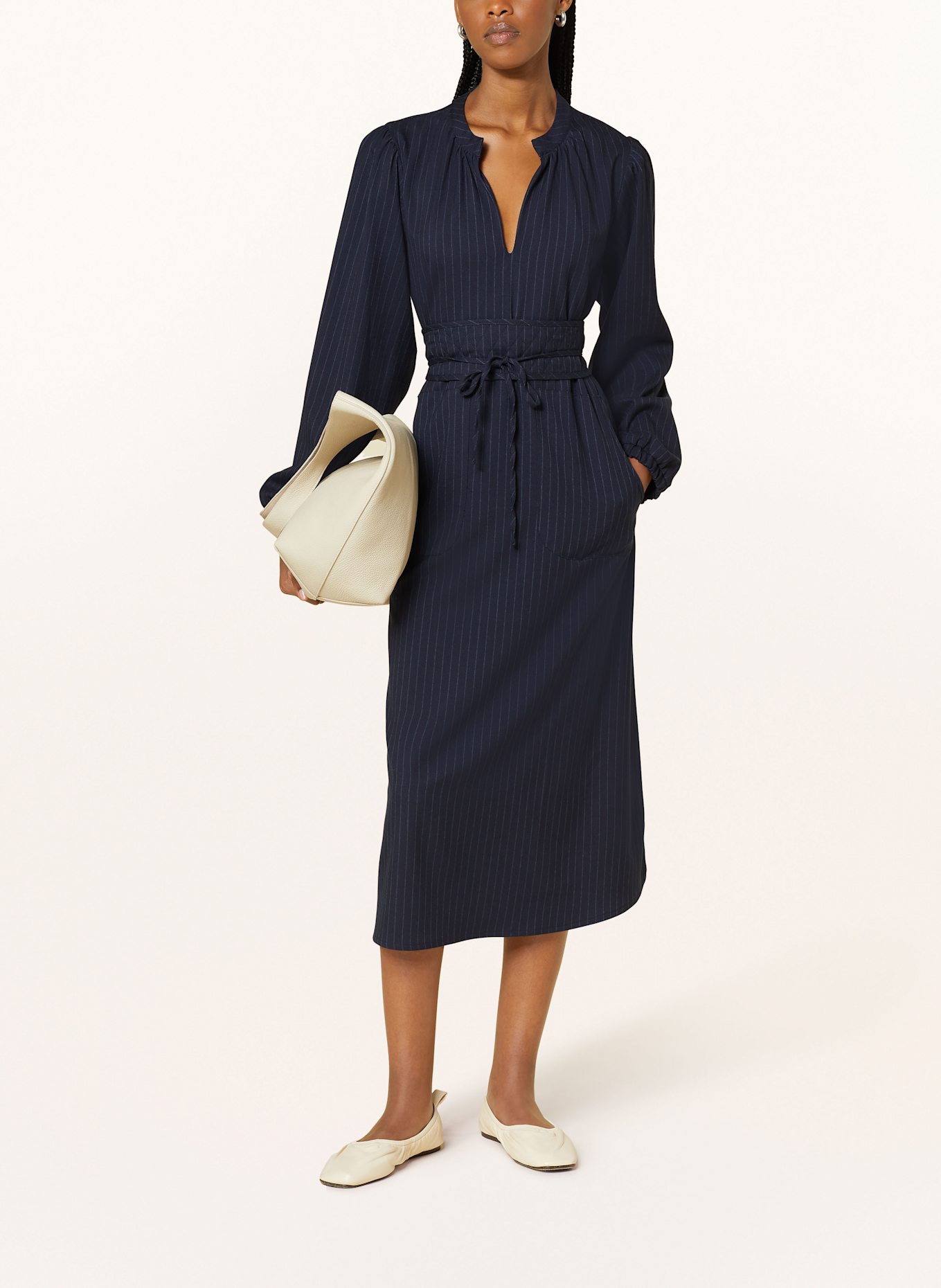 lollys laundry Kleid PARISLL: DUNKELBLAU / HELLGRAU