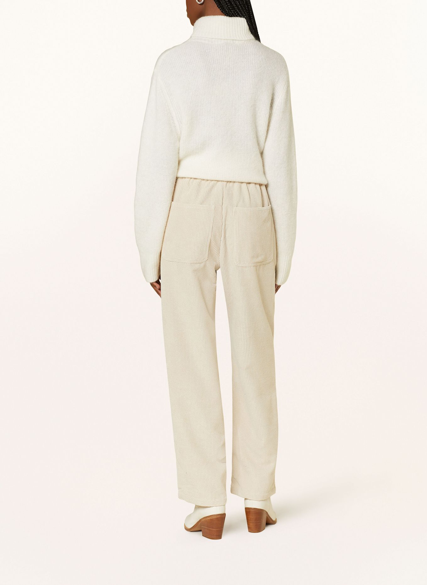 lollys laundry Corduroy Trousers BILLLL, Color: CREAM (Image 3)