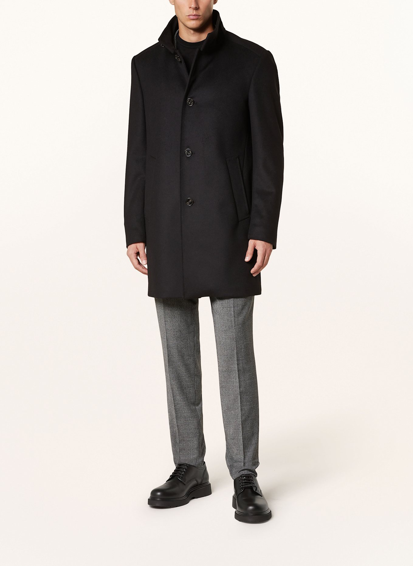 JOOP! Wollmantel MARON: SCHWARZ