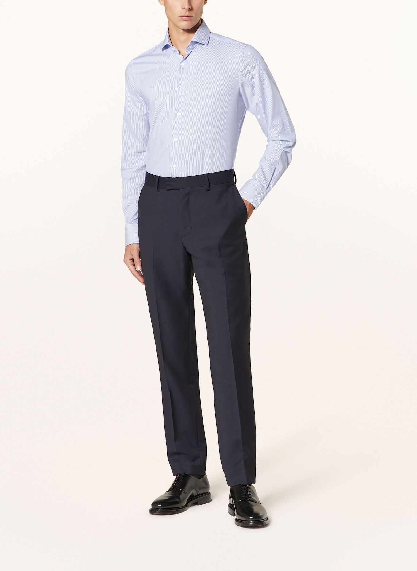 PAUL Hemd Slim Fit: HELLBLAU / WEISS