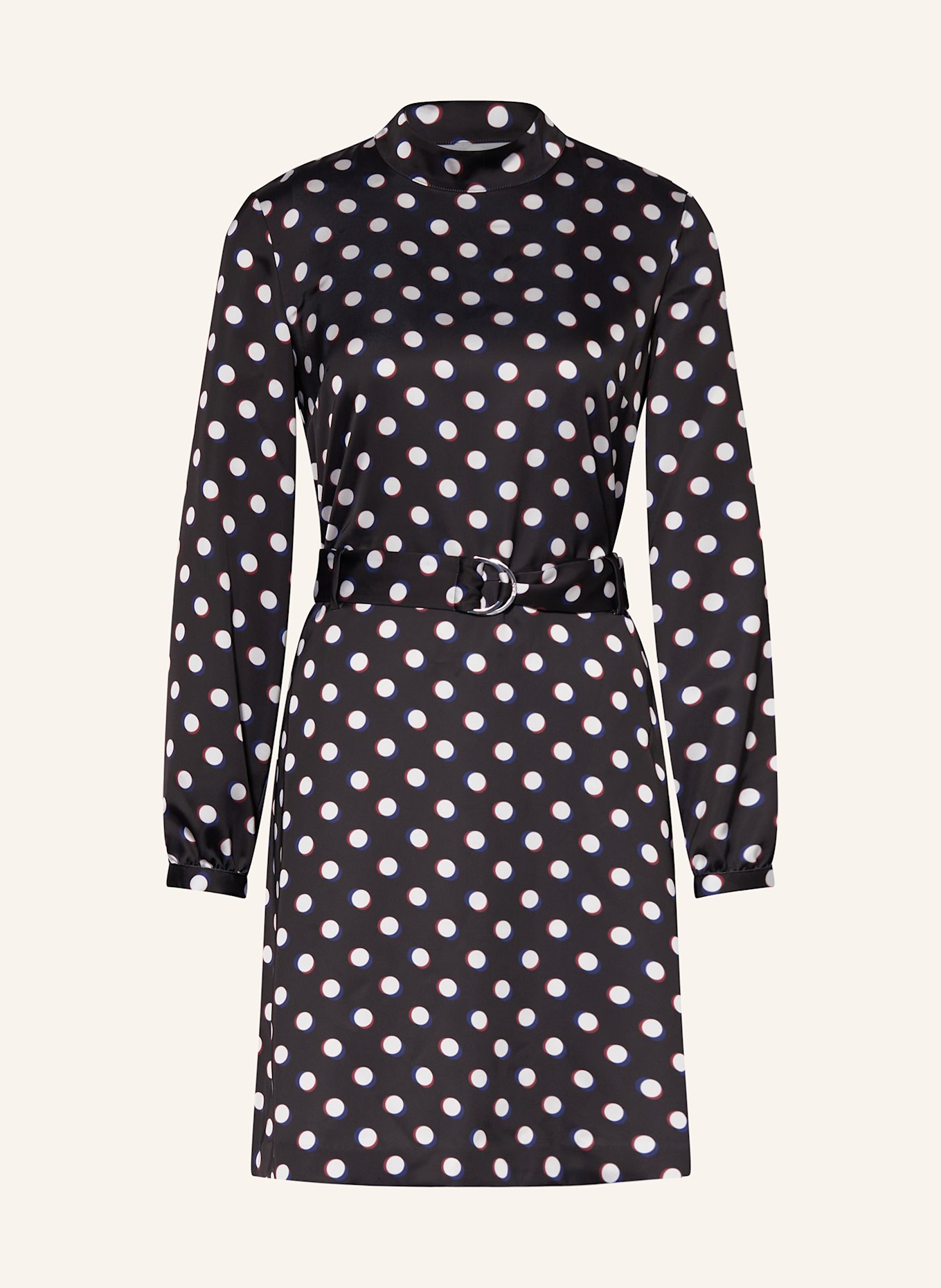Warehouse black spotty dress outlet
