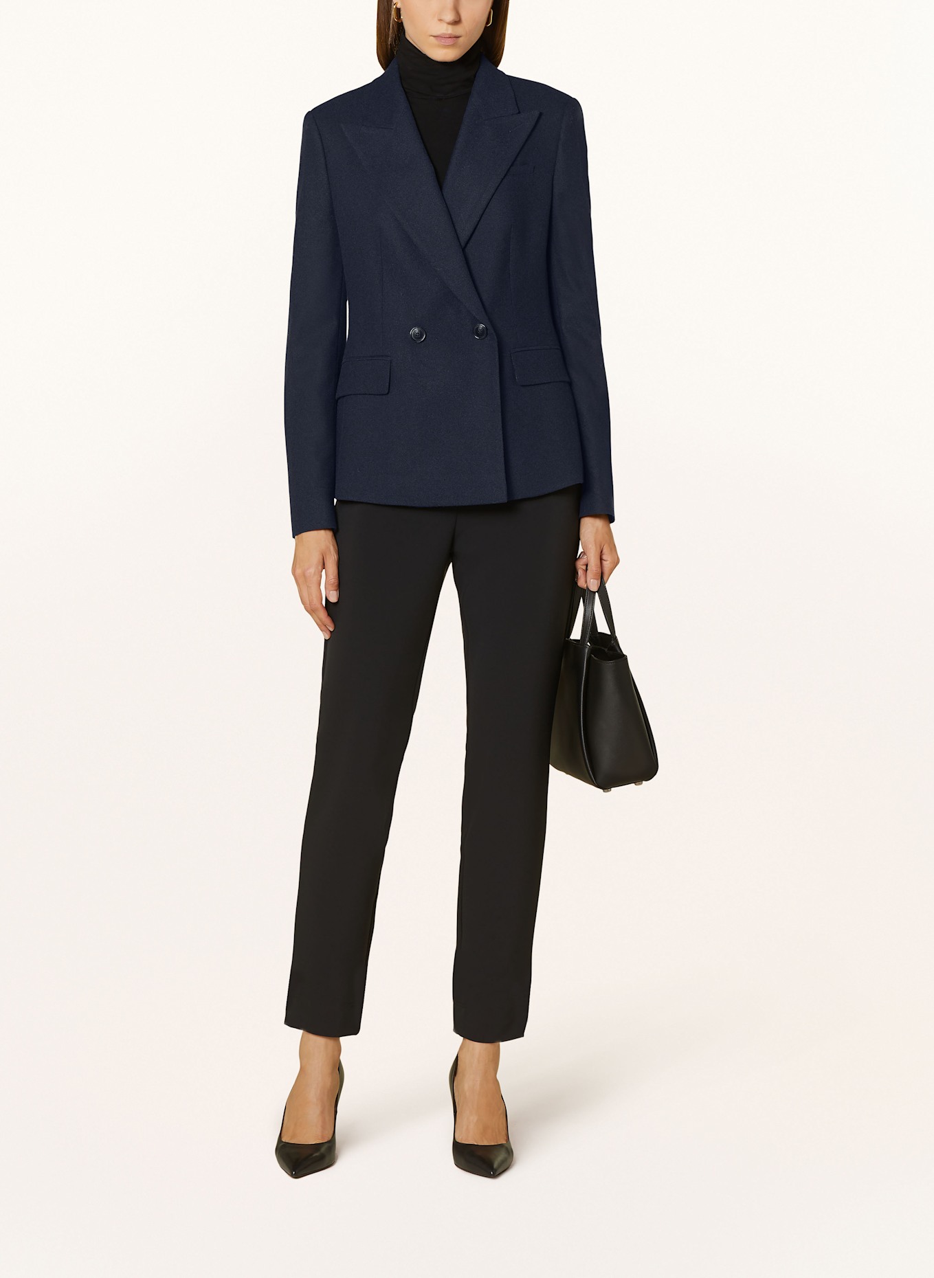 BOSS JIA flannel blazer, Color: DARK BLUE (Image 2)