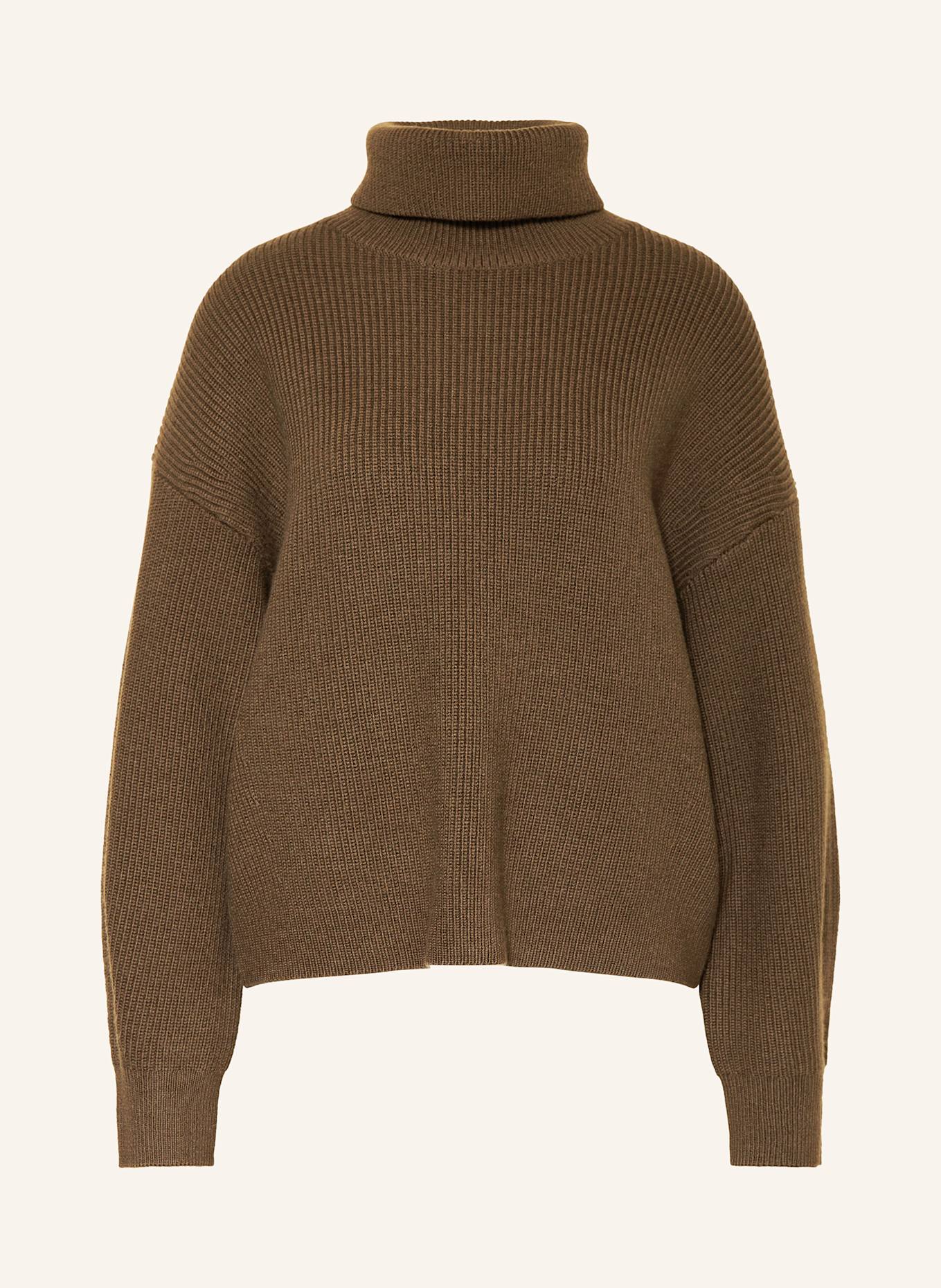 BOSS Turtleneck sweater FERNADINA, Color: KHAKI (Image 1)