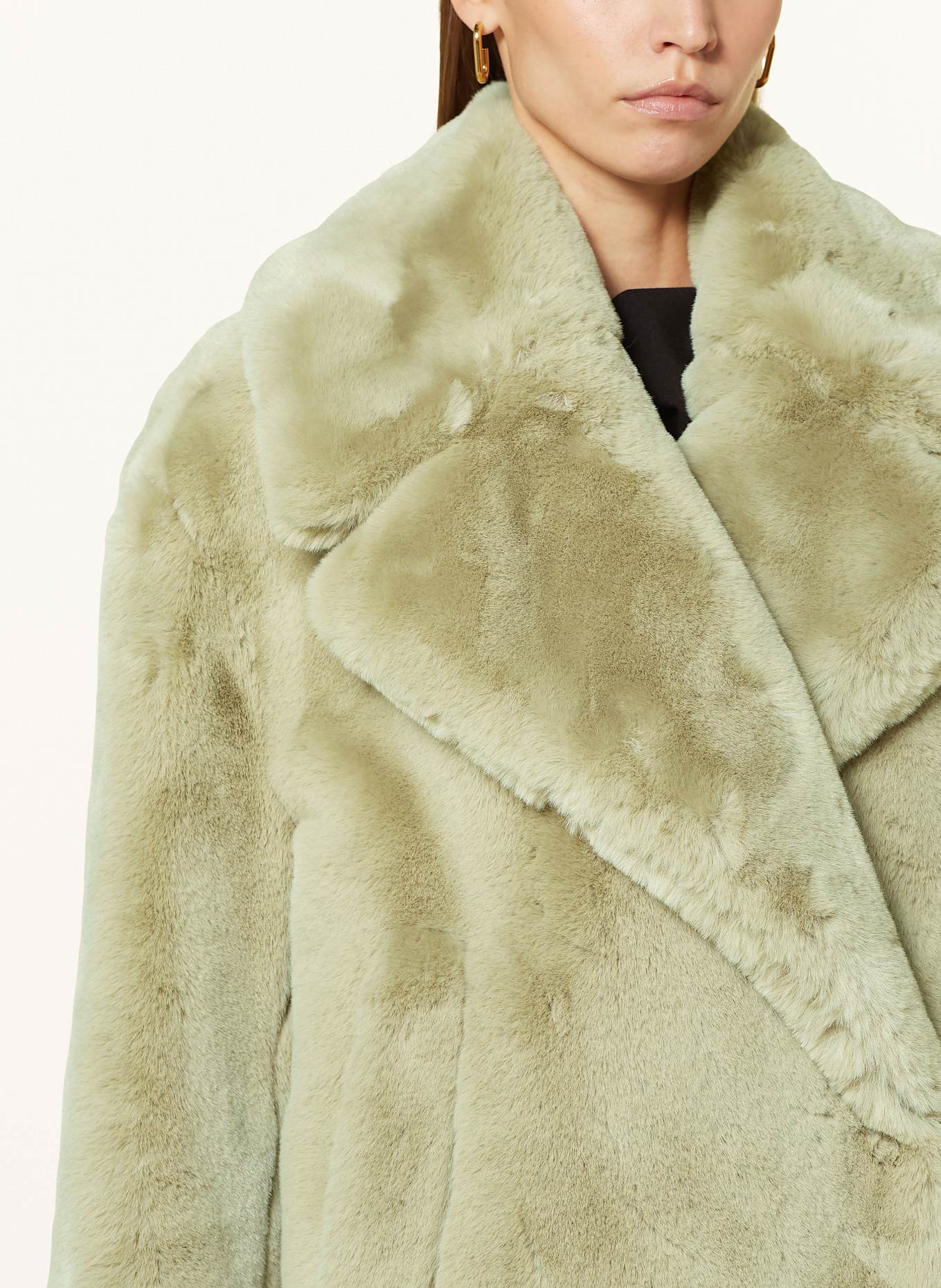 BOSS CURMETA faux fur jacket