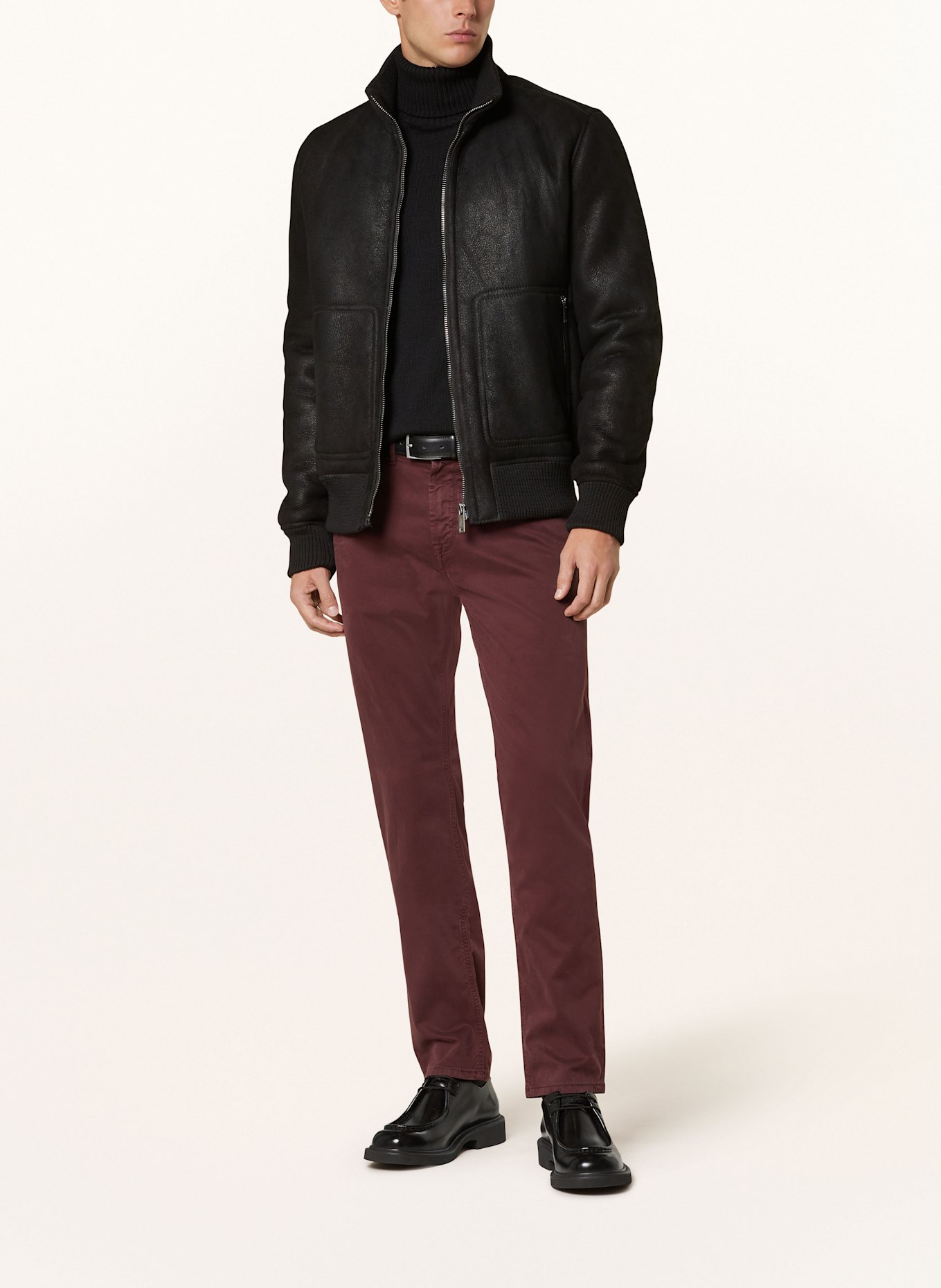 BALDESSARINI Jeans Regular Fit: DUNKELROT