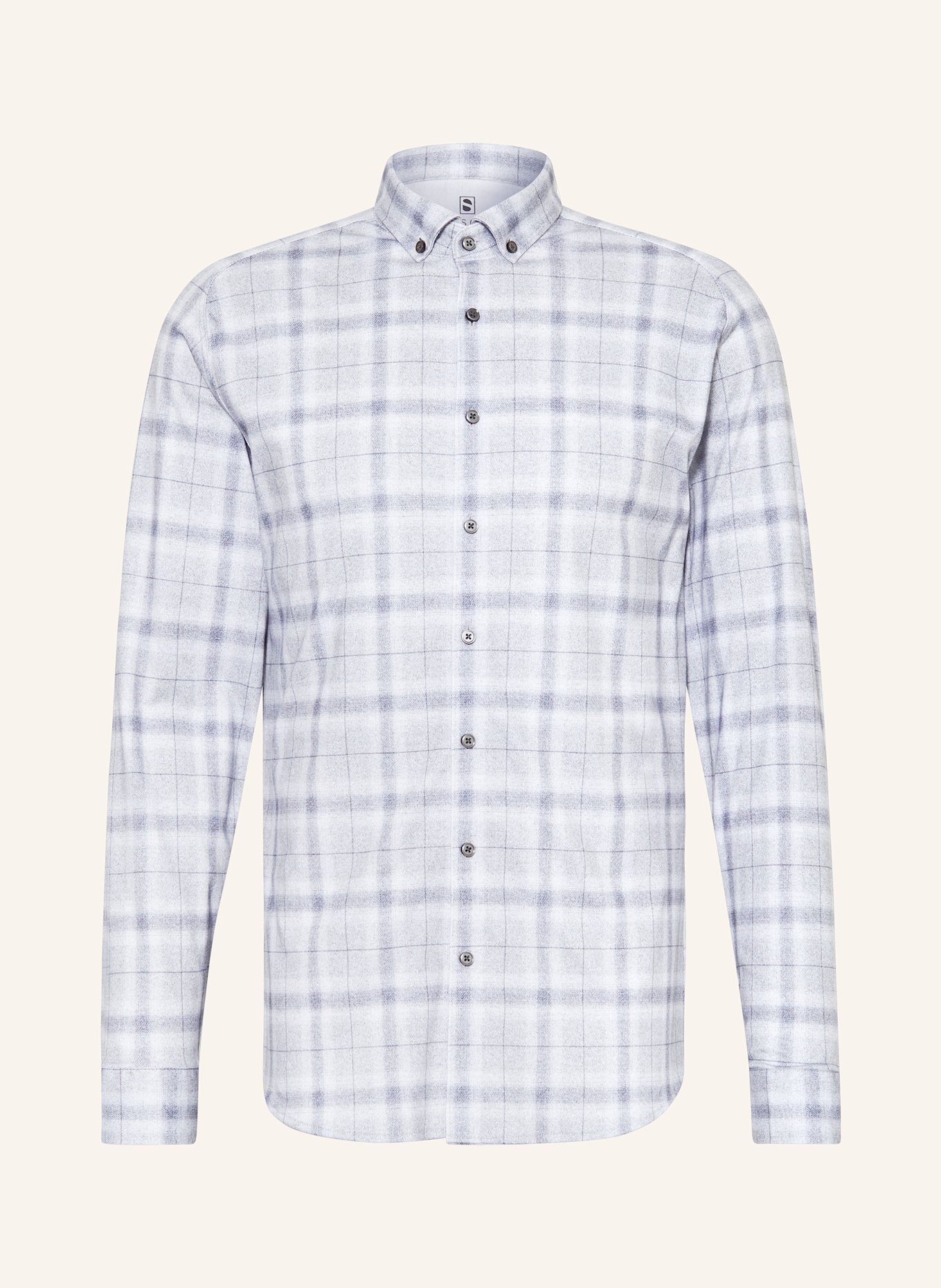 DESOTO Shirt slim fit: LIGHT GRAY / GRAY