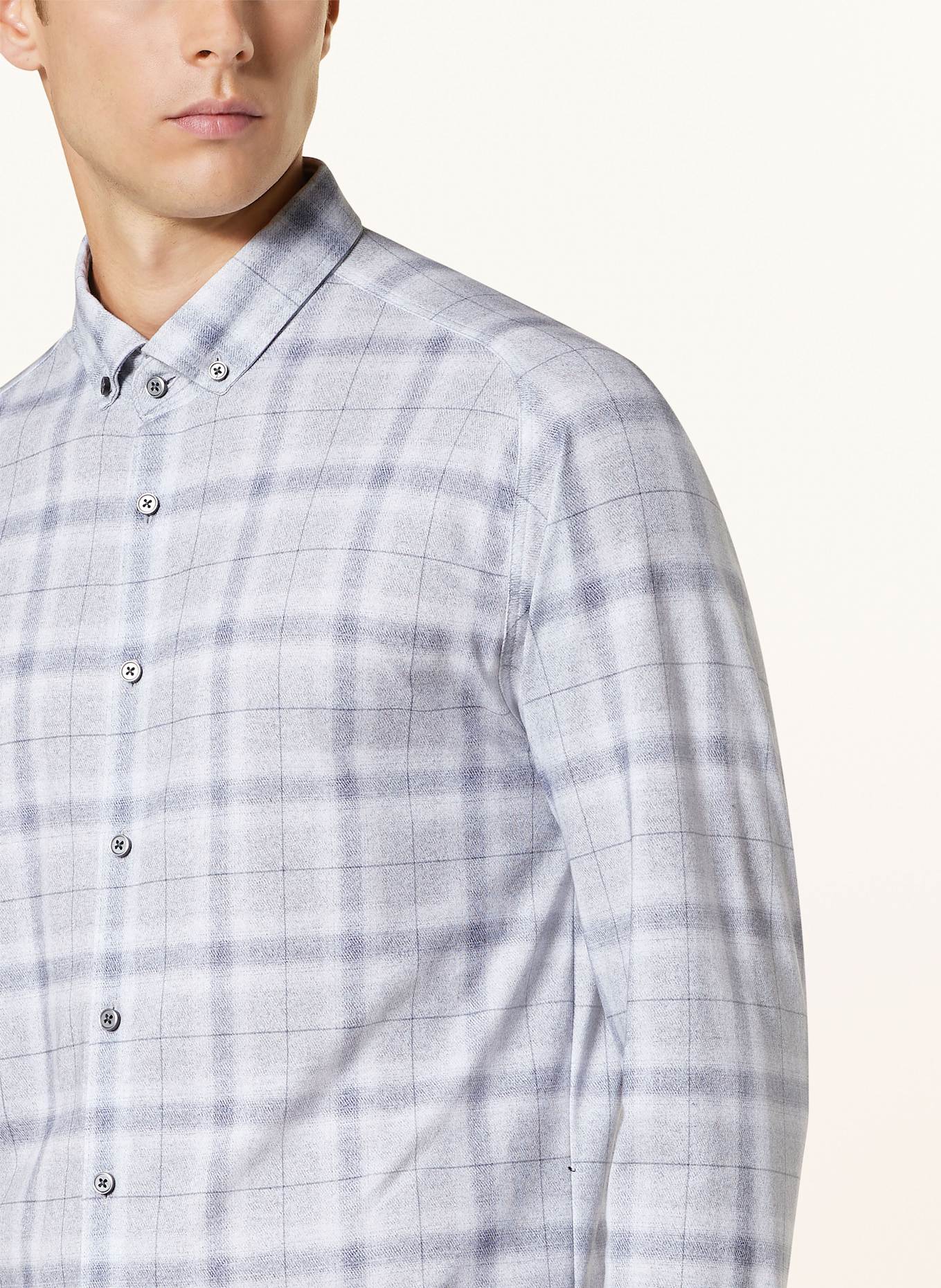 DESOTO Shirt slim fit: LIGHT GRAY / GRAY