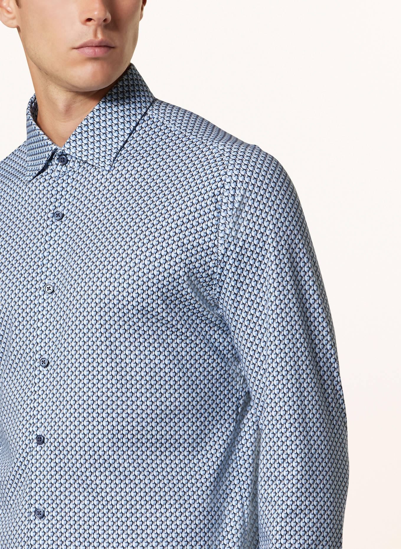 DESOTO Hemd Slim Fit, Farbe: DUNKELBLAU/ HELLBLAU/ WEISS (Bild 4)