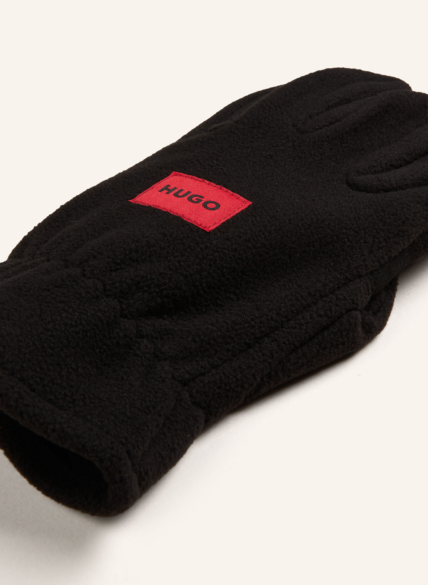 HUGO LACKO gloves, Color: BLACK/ RED (Image 2)