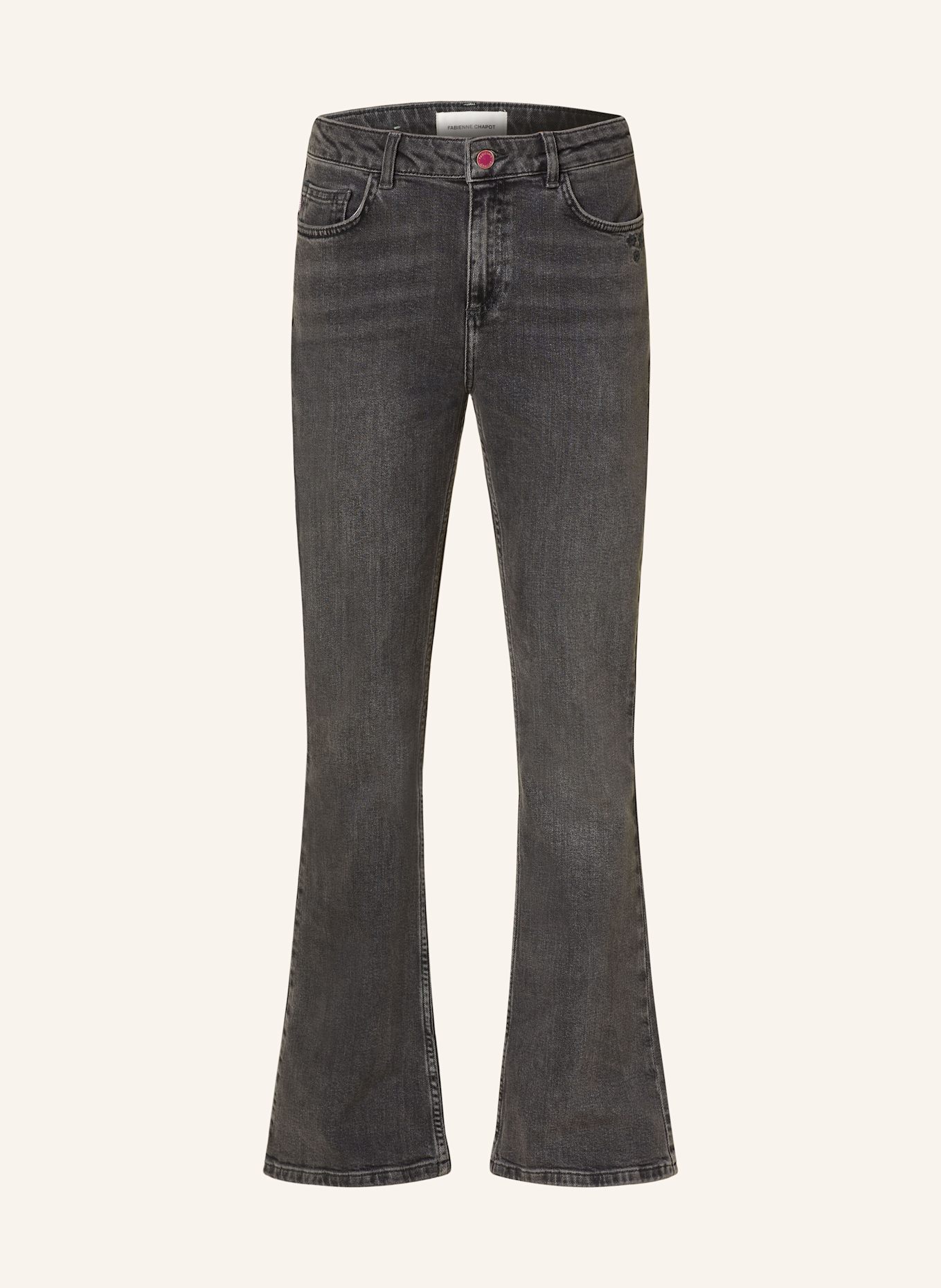 FABIENNE CHAPOT Flared jeans EVA, Color: 9518 Limao cut-out dress (Image 1)