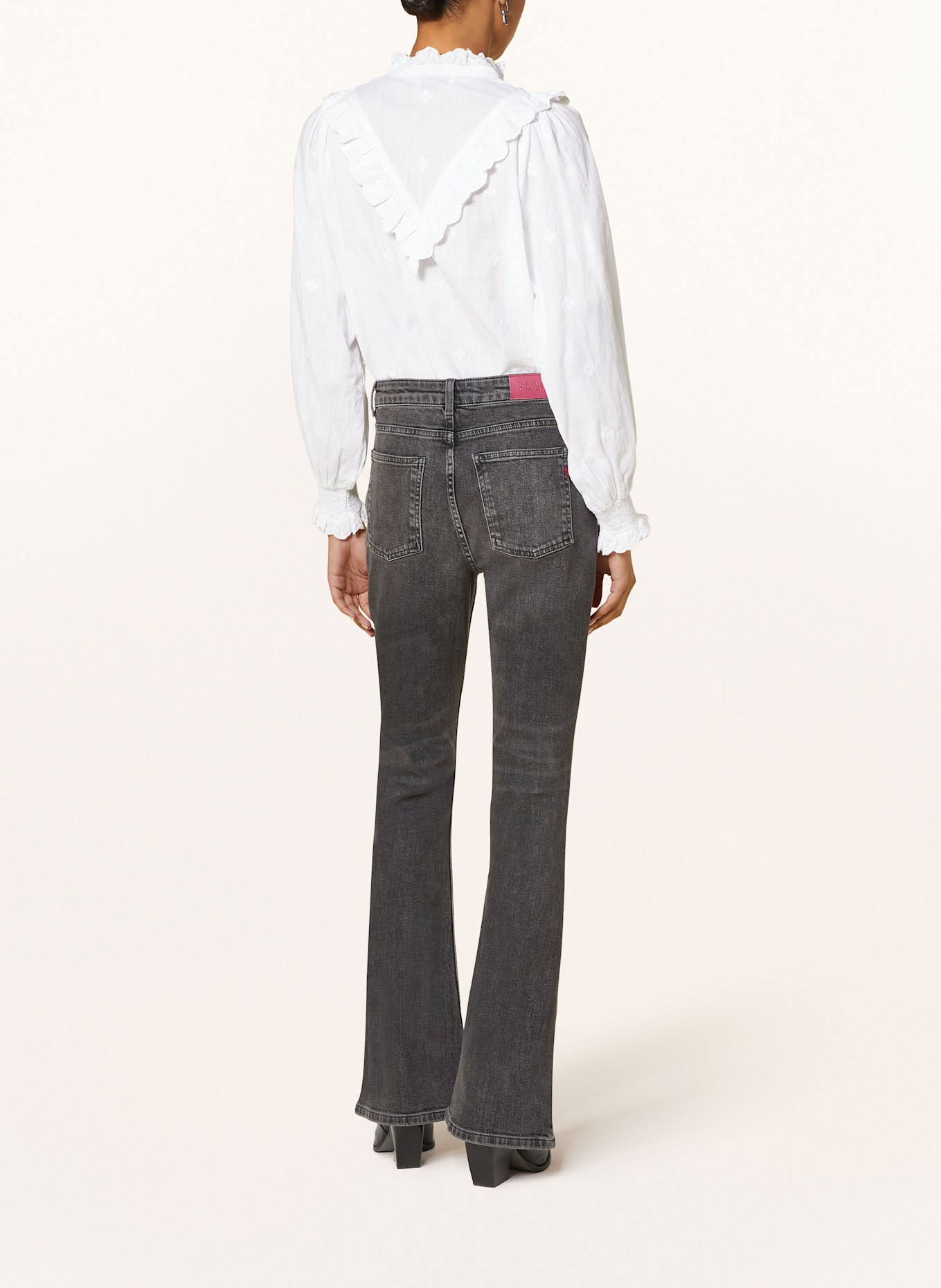 FABIENNE CHAPOT Flared jeans EVA, Color: 9518 Limao cut-out dress (Image 3)