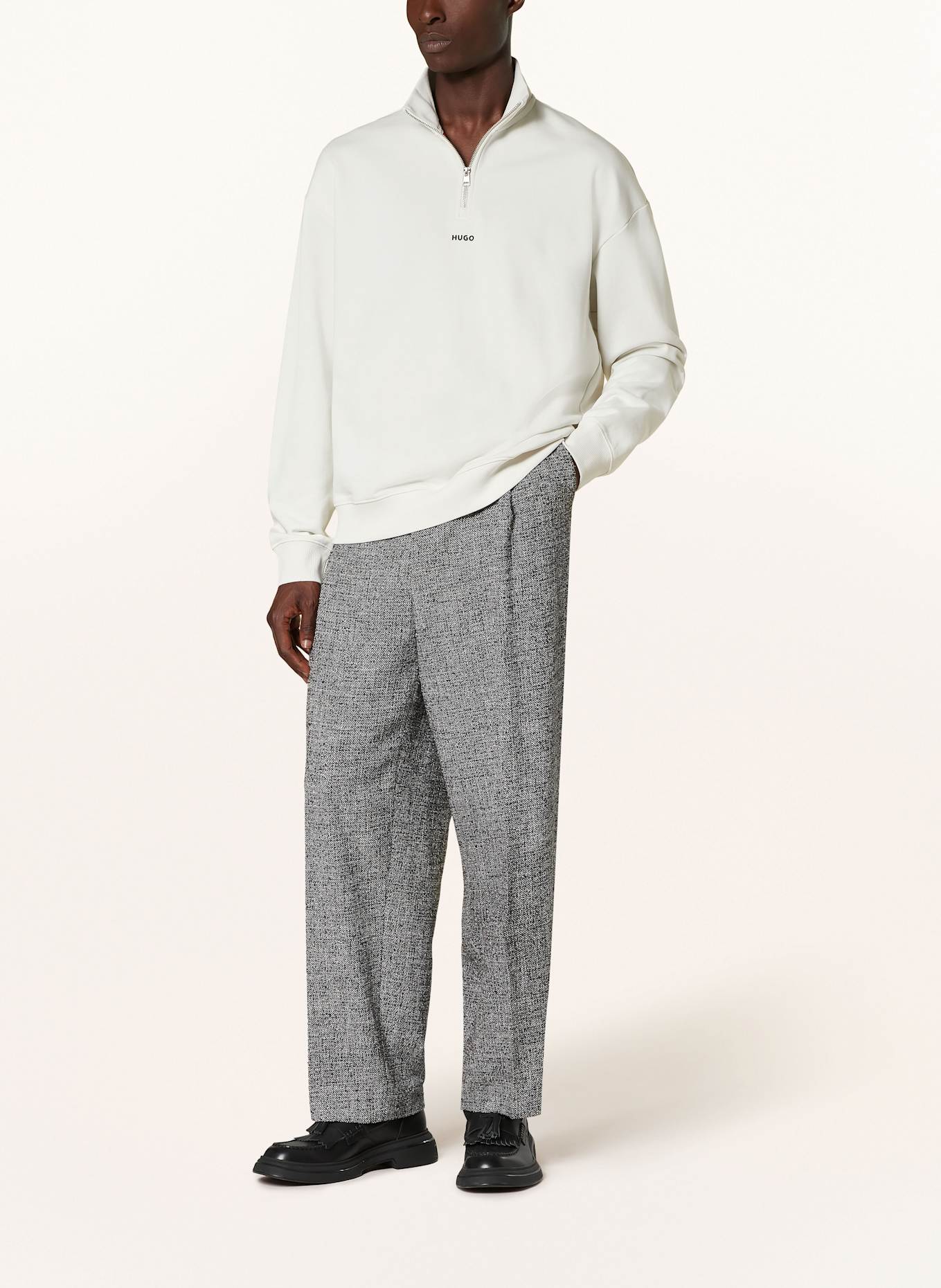 HUGO Sweat-Troyer DURTY: WEISS