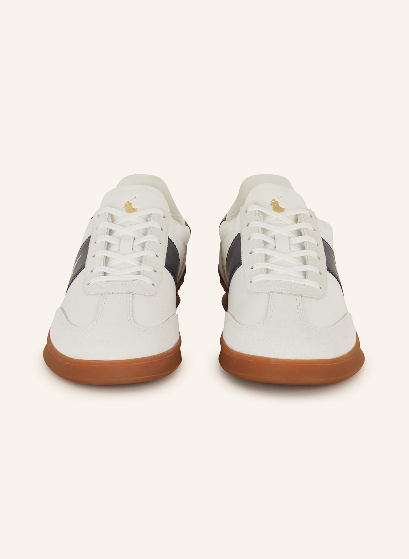 POLO RALPH LAUREN Sneaker, Farbe: ECRU/ DUNKELBLAU/ DUNKELROT (Bild 3)