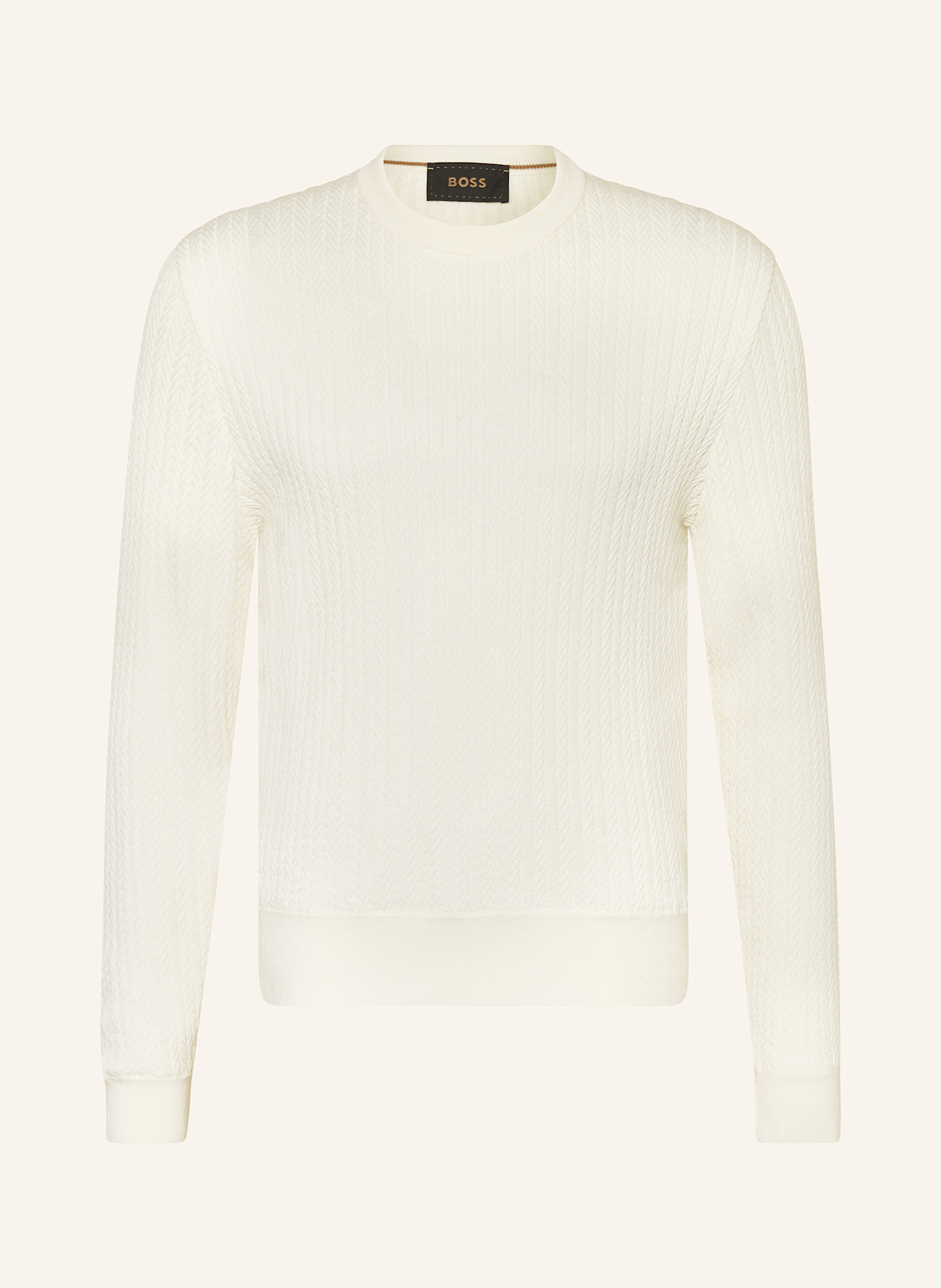 BOSS Pullover L-ELDO, Farbe: CREME (Bild 1)