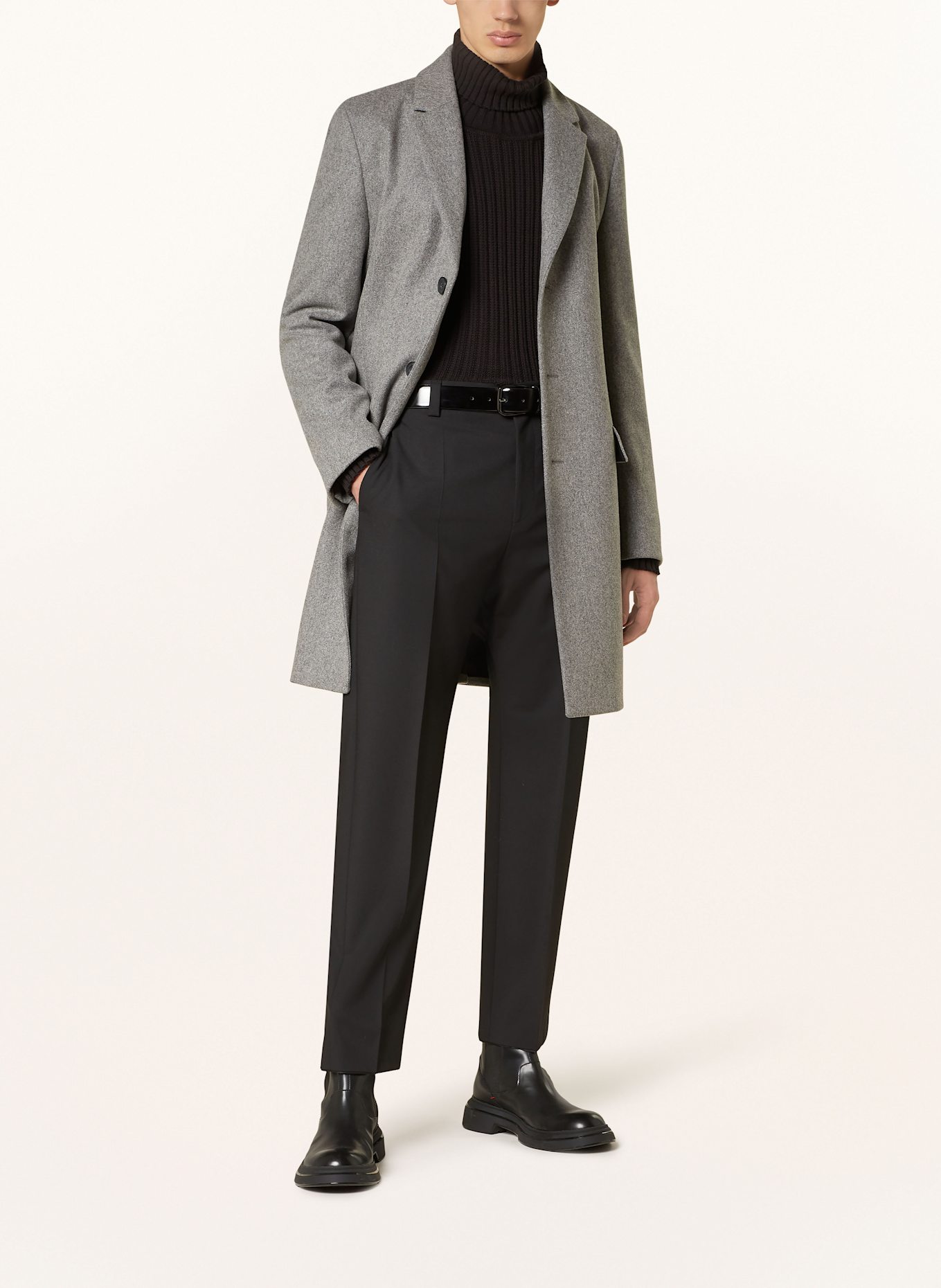 HUGO Wool coat MIGOR, Color: GRAY (Image 2)