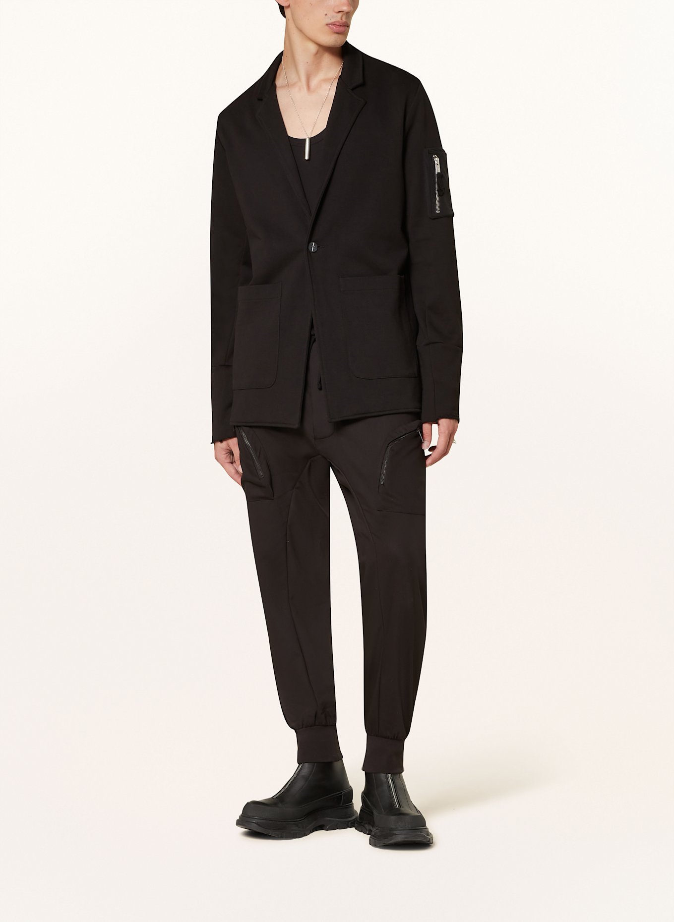 thom krom Sweatshirt jacket in black