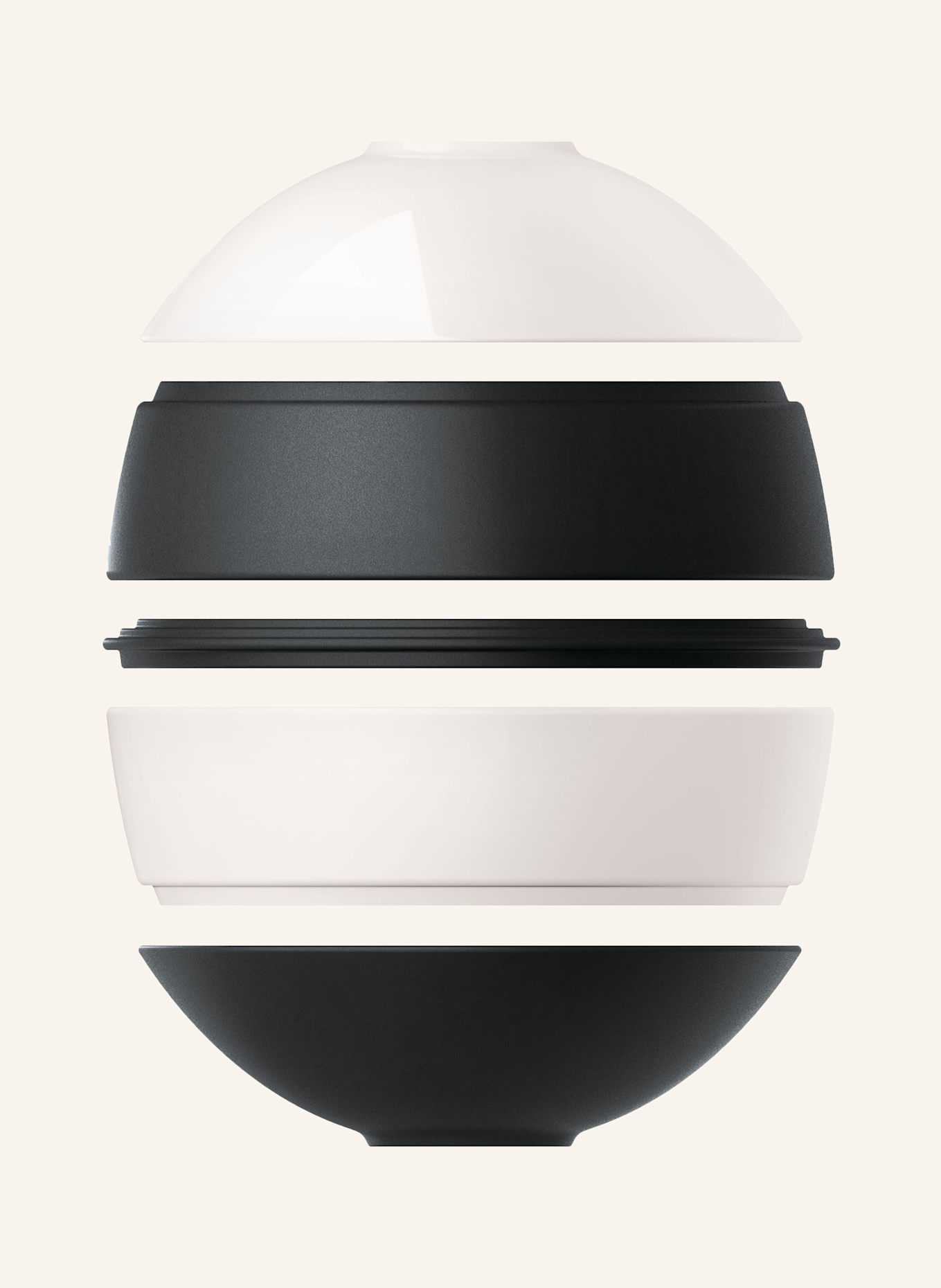 Villeroy & Boch Geschirr-Set LA PETITE BOULE: SCHWARZ/ CREME