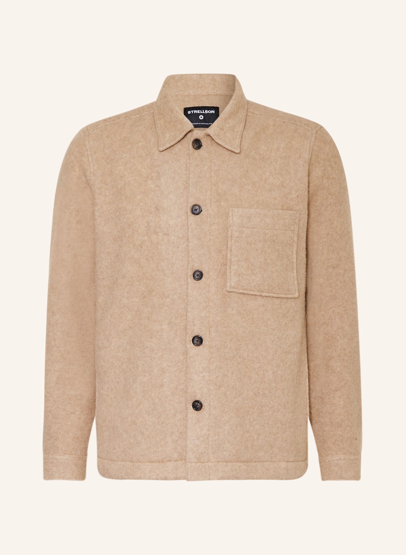 STRELLSON Overshirt NOEL, Color: BEIGE (Image 1)