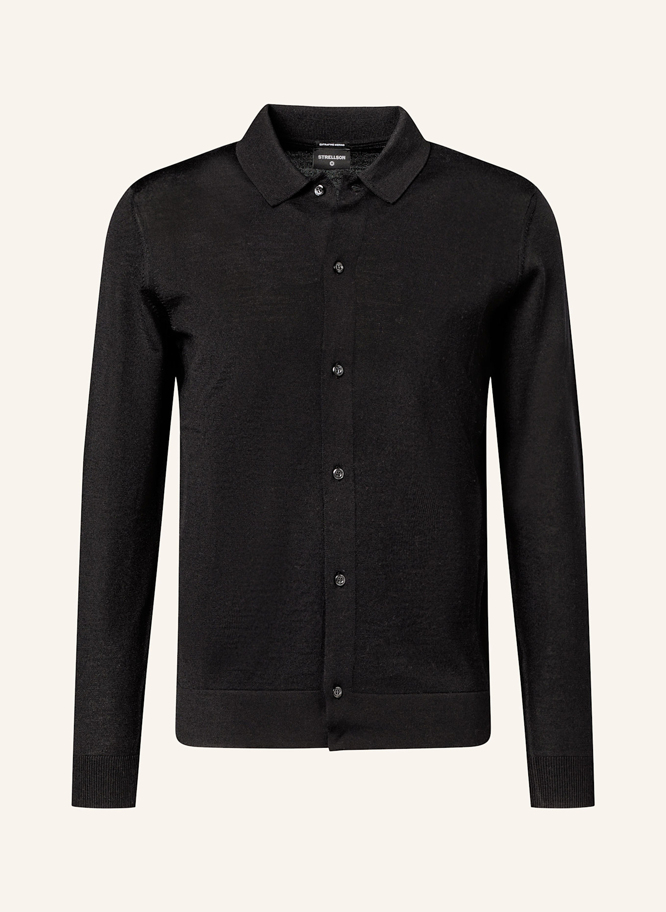 STRELLSON Cardigan MAREK: BLACK