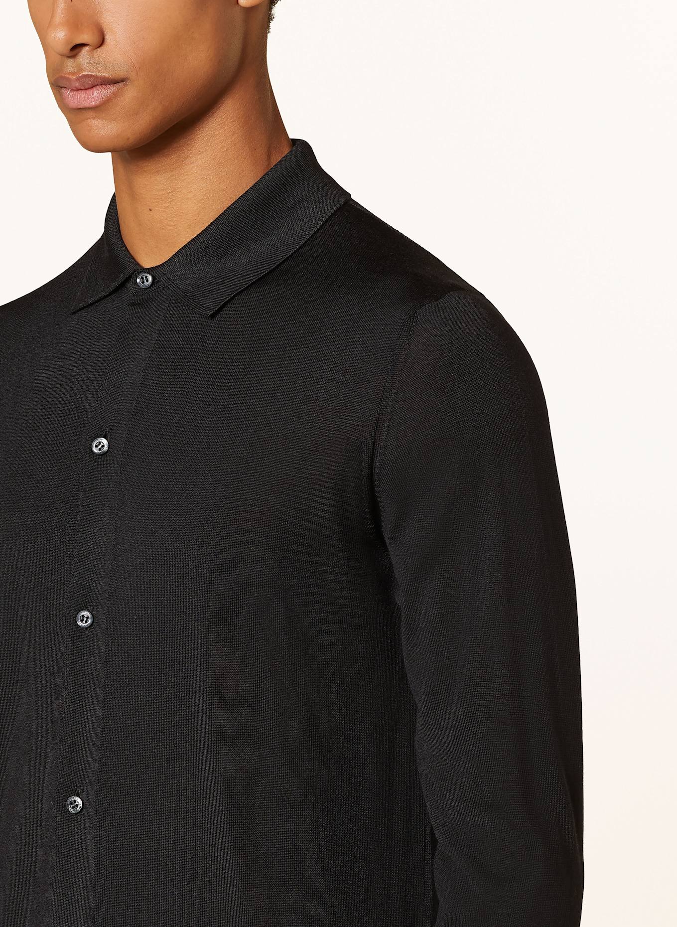 STRELLSON Cardigan MAREK: BLACK