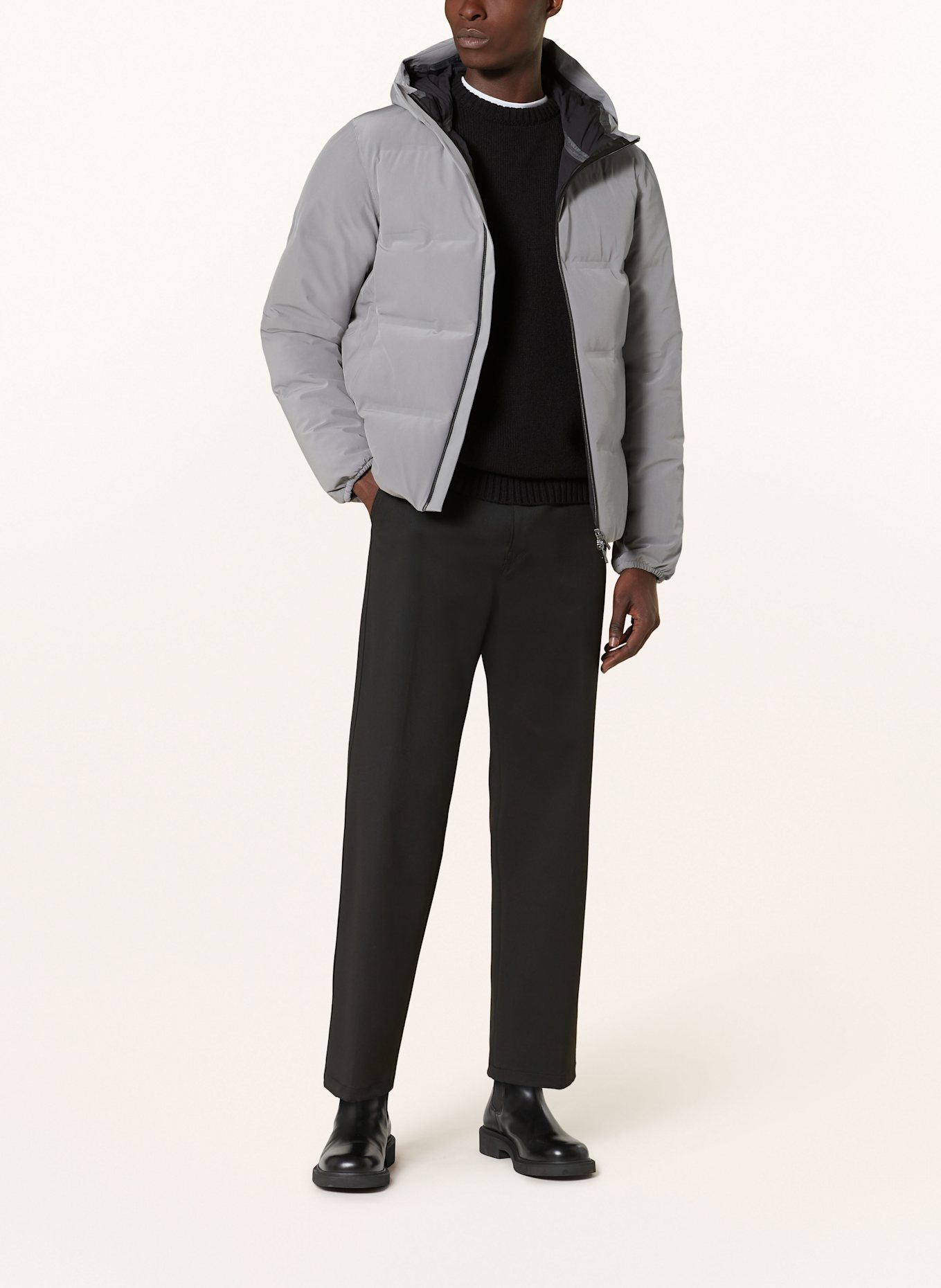 HERNO LAMINAR Lightweight down jacket: GRAY (Image 2)