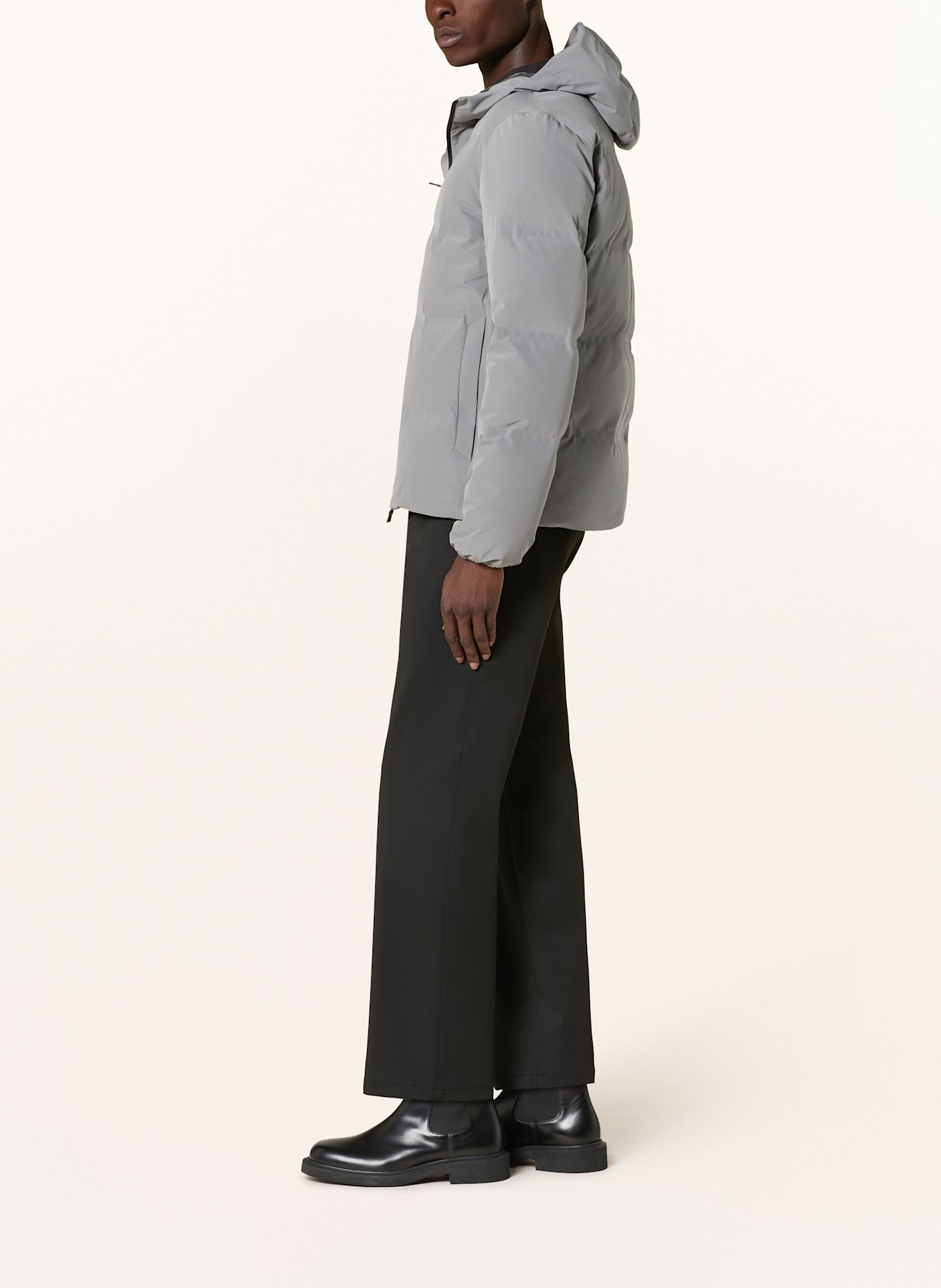 HERNO LAMINAR Lightweight down jacket: GRAY (Image 4)
