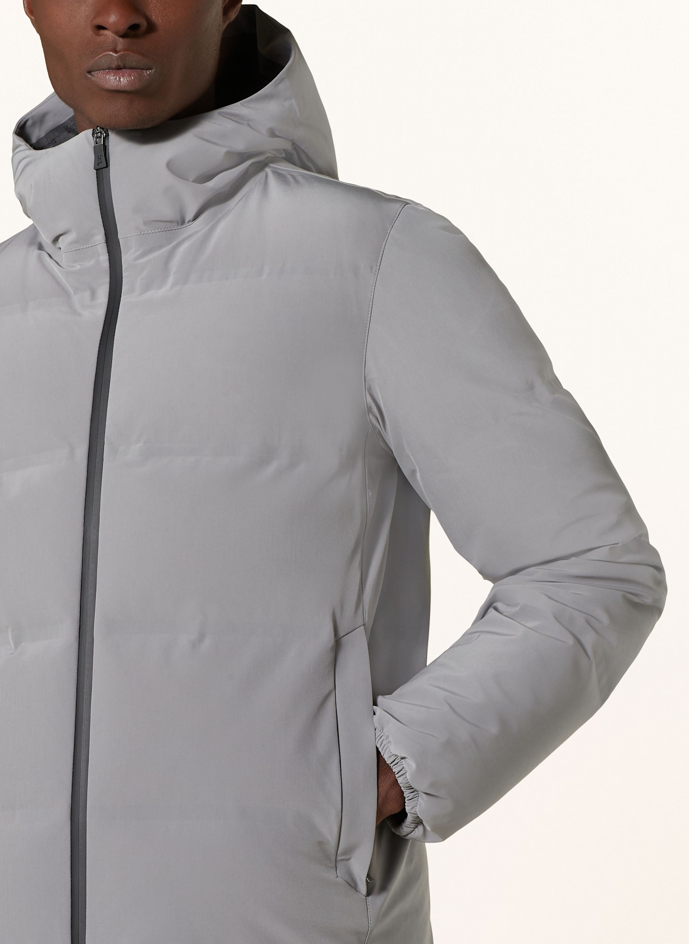 HERNO LAMINAR Lightweight down jacket: GRAY (Image 5)