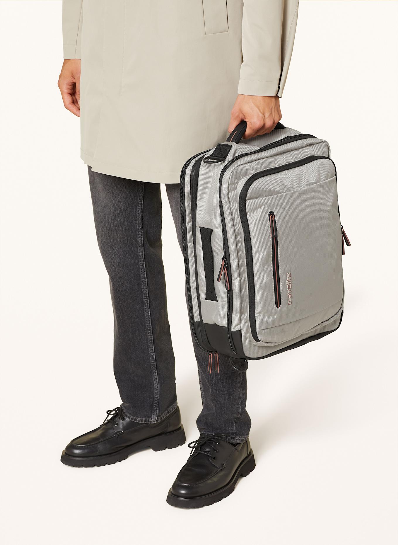 travelite Reisetasche CROSSLITE: CREME / SCHWARZ