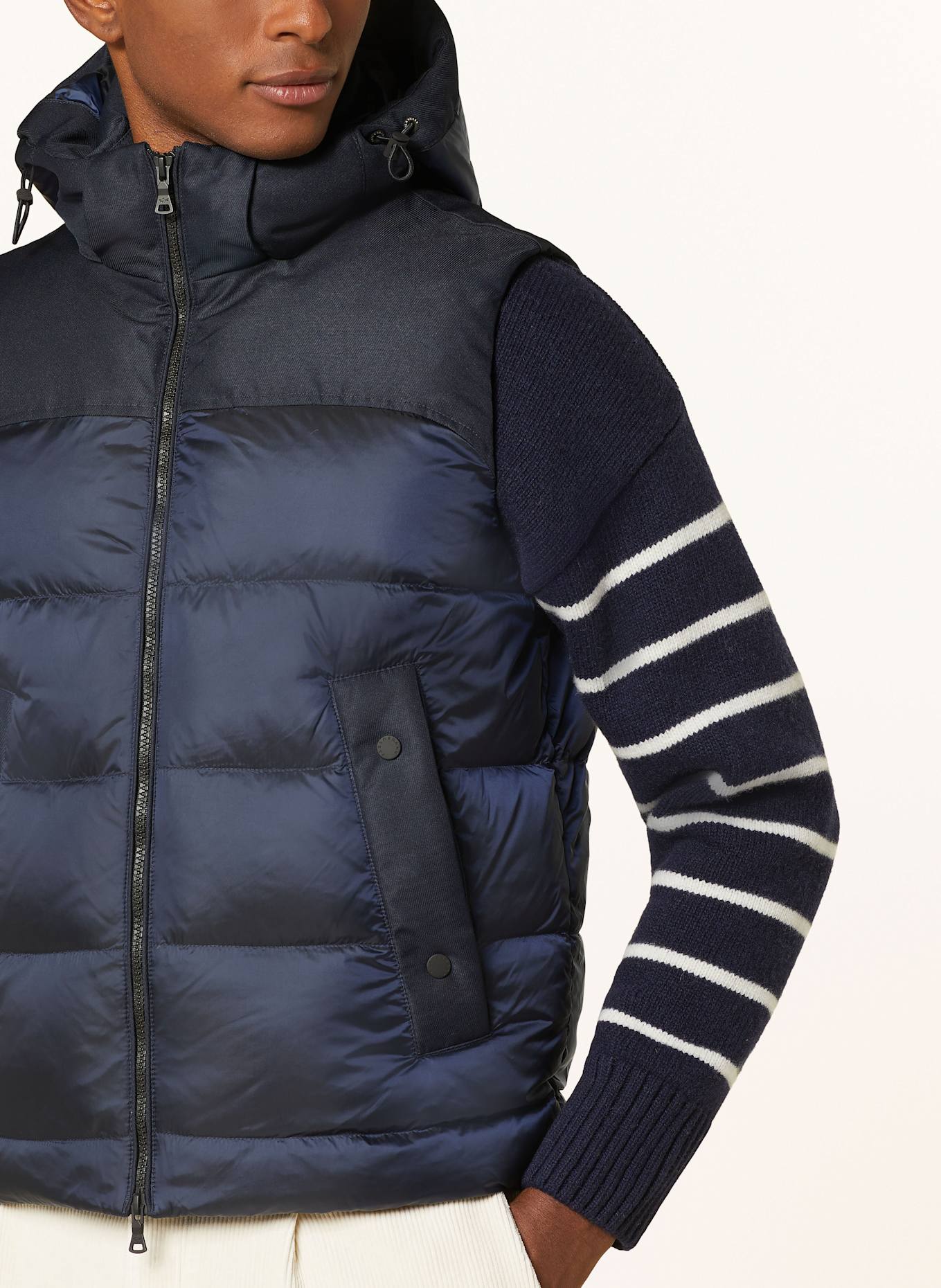PAUL & SHARK Down vest, Color: DARK BLUE (Image 5)