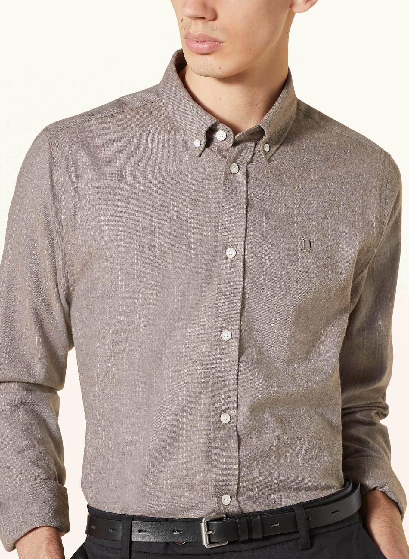 LES DEUX Hemd DESERT REG Regular Fit: TAUPE