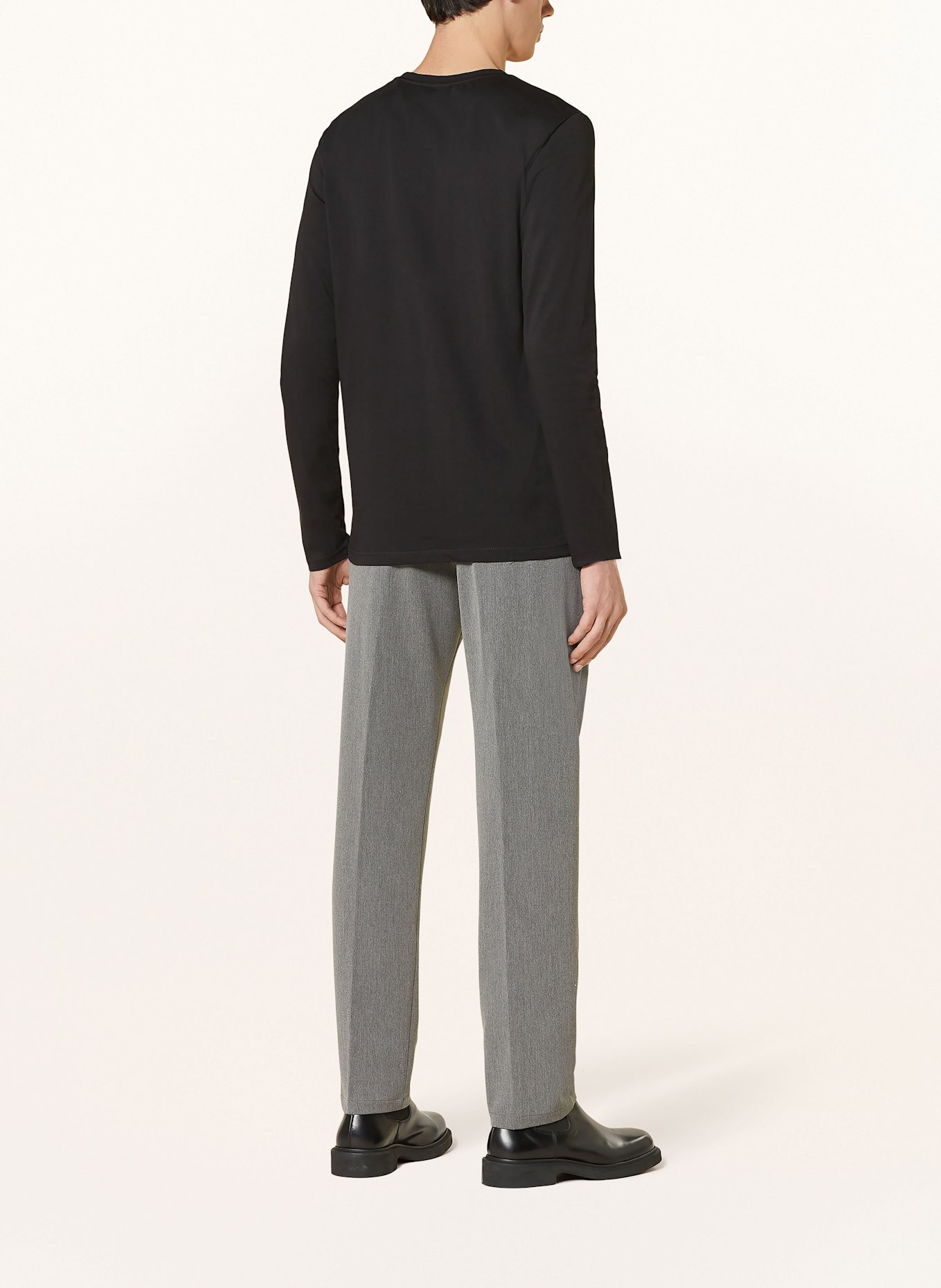 LES DEUX Ben Sherman stripe panel zip hoodie NØRREGAARD, Color: BLACK (Image 3)