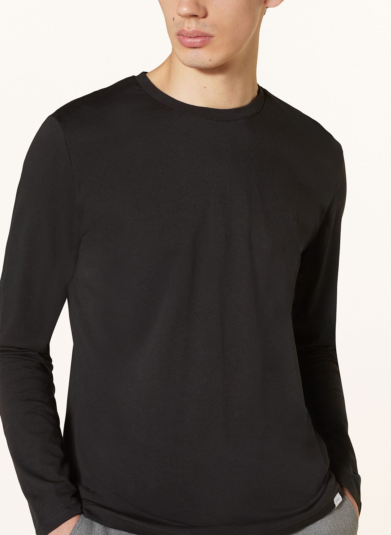 LES DEUX Ben Sherman stripe panel zip hoodie NØRREGAARD, Color: BLACK (Image 4)