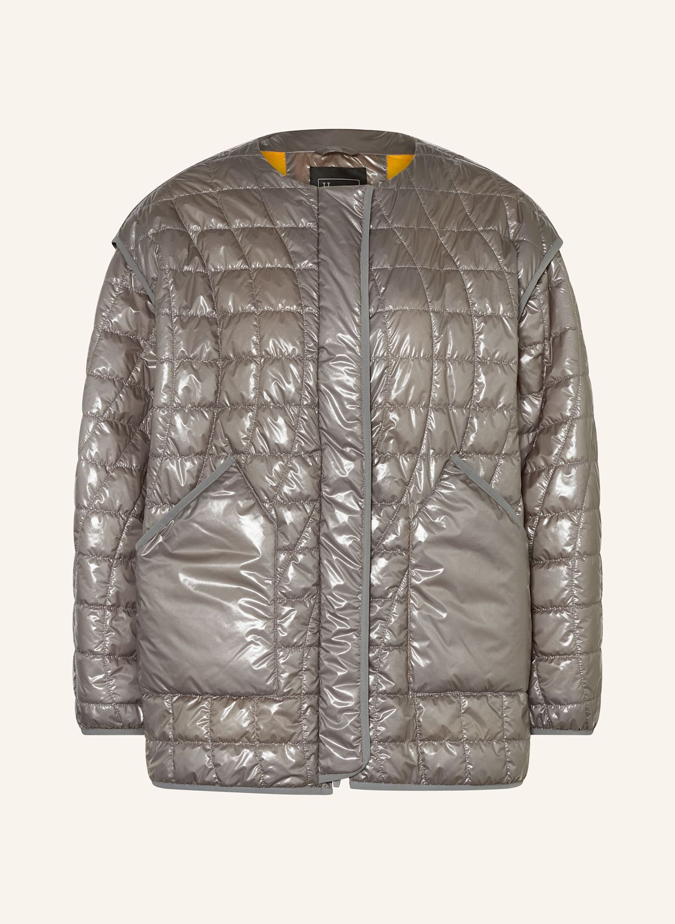 HERNO LAMINAR Daunenjacke mit abnehmbaren Ärmeln: GRAU