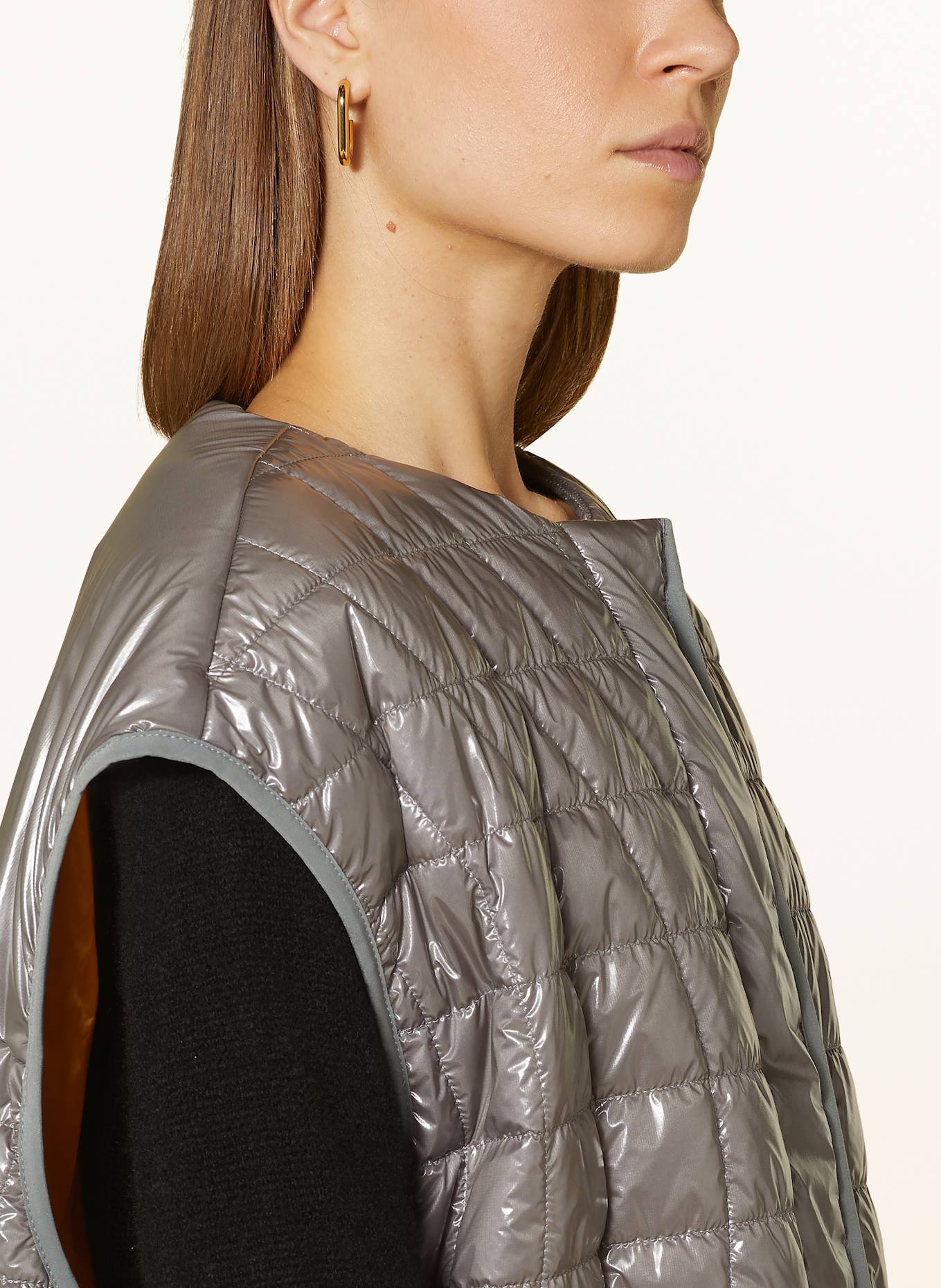 HERNO LAMINAR Daunenjacke mit abnehmbaren Ärmeln: GRAU