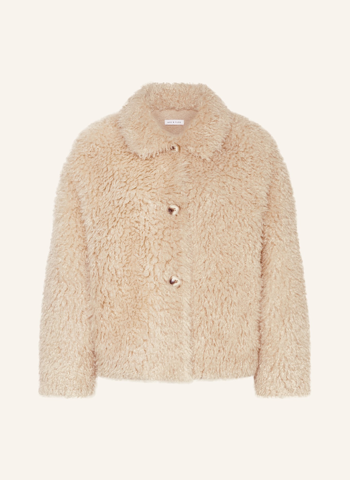 MRS & HUGS Kurtka ze sztucznego futra: BEŻOWY