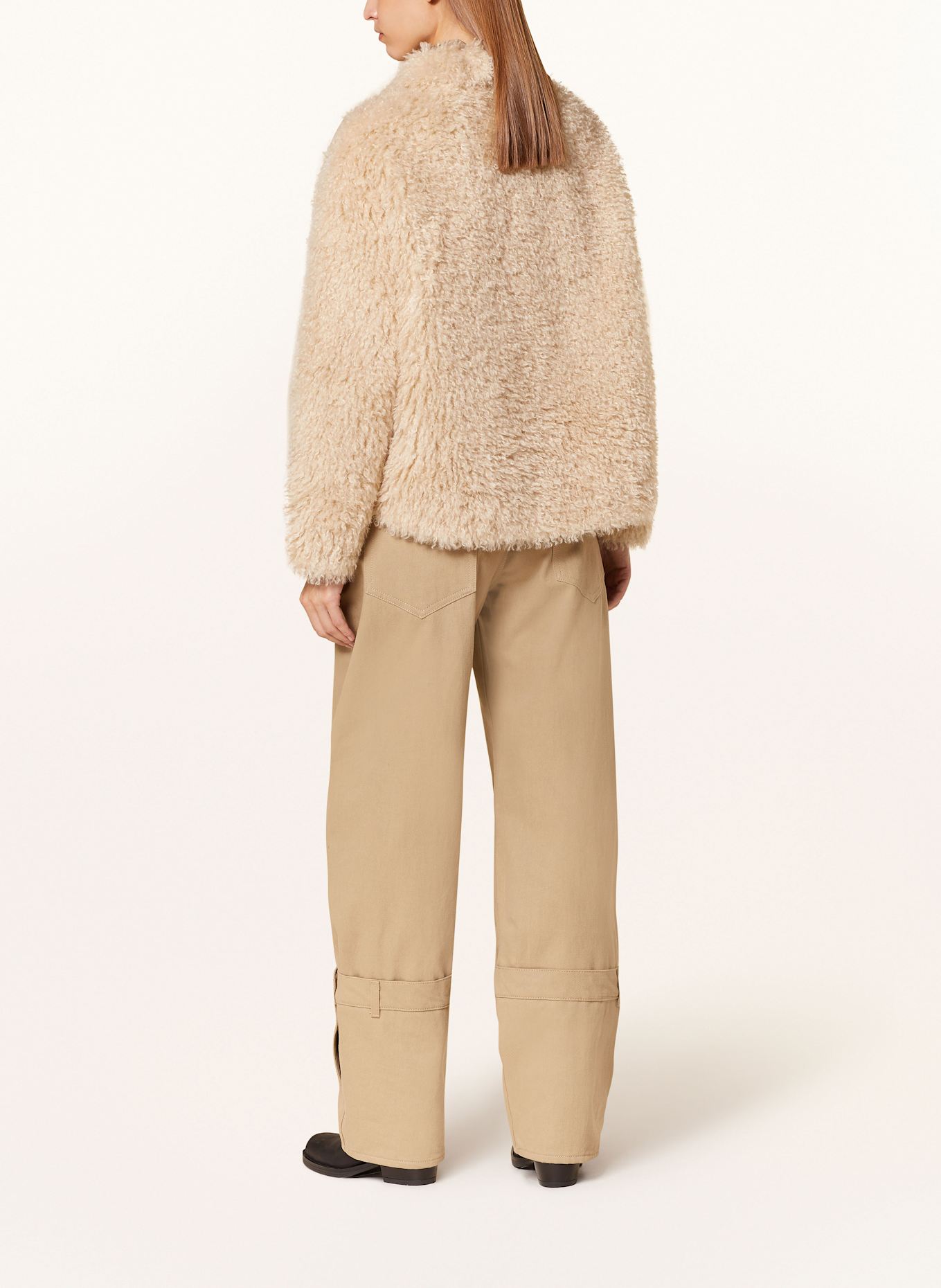 MRS & HUGS Kurtka ze sztucznego futra: BEŻOWY