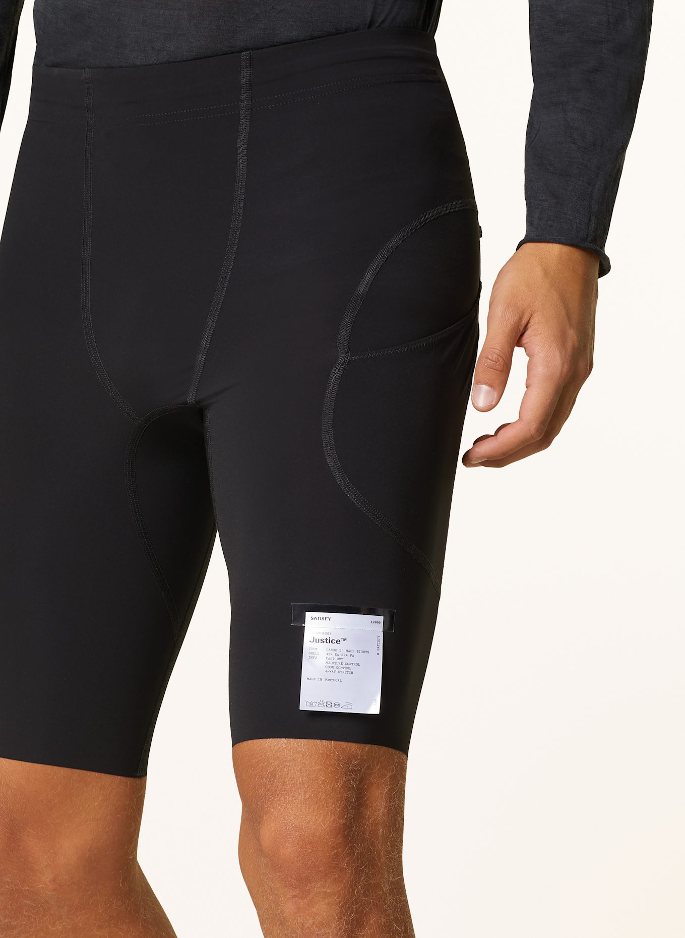 Satisfy Justice Cargo 9 Half Tights サイズ2 SATISFY - Justice Cargo 9 Half Tights Black 【12009-BK