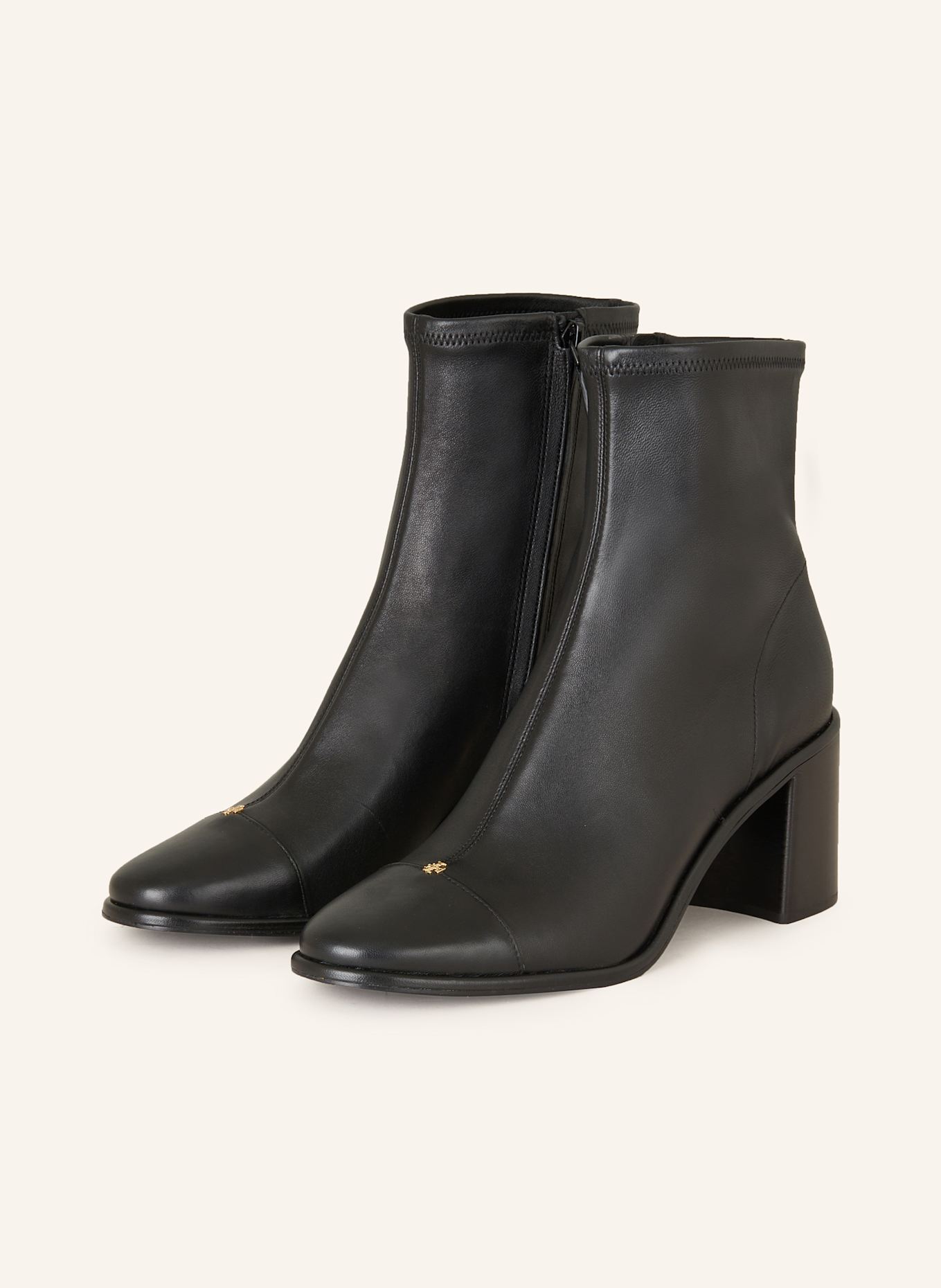 Tory burch black boots shop