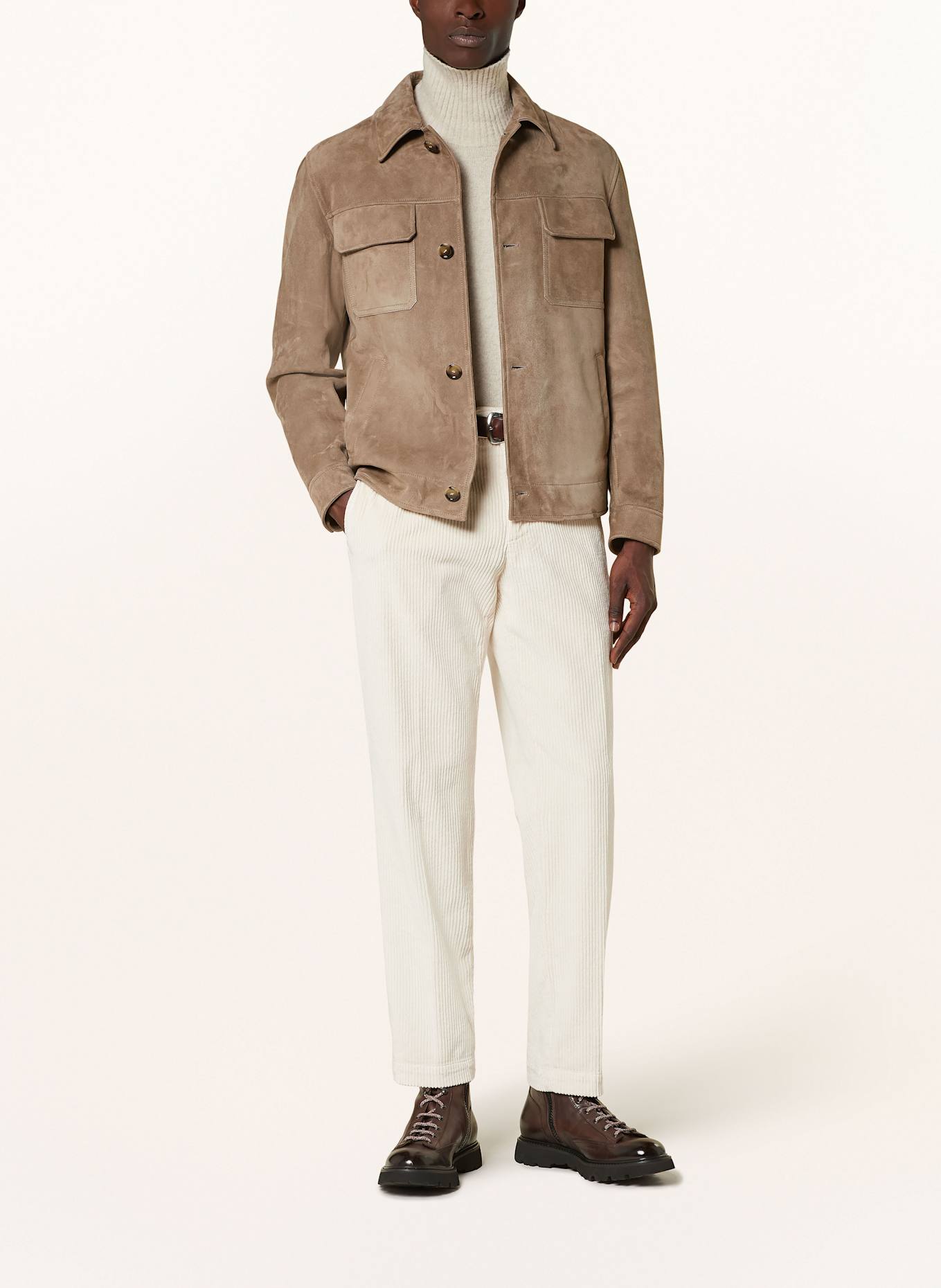 MYTHS Cordchino Regular Fit: ECRU