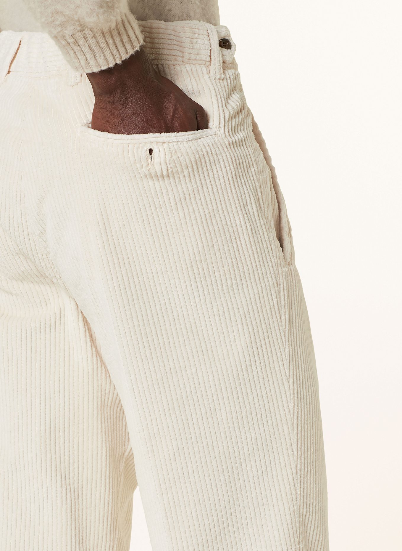 MYTHS Cordchino Regular Fit: ECRU