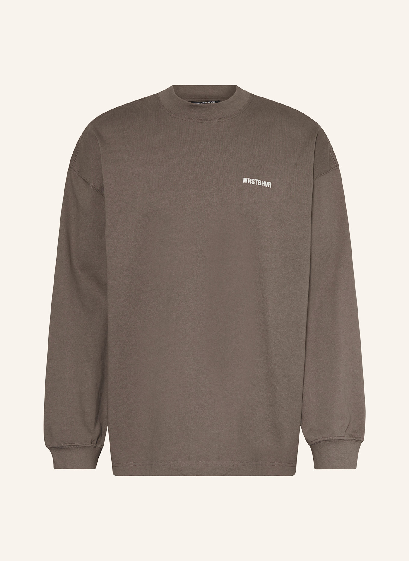 WRSTBHVR Longsleeve ARVID: DUNKELBRAUN