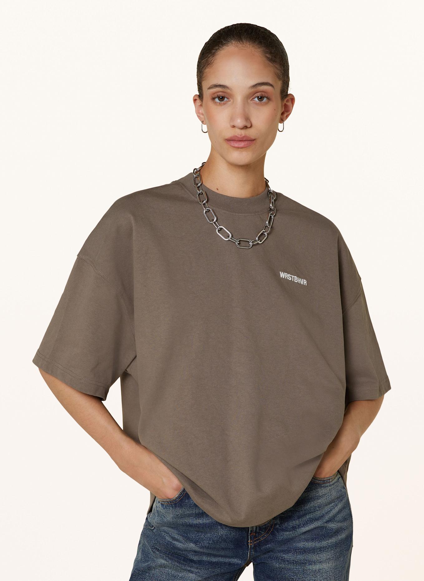 WRSTBHVR Tričko DEJO: TMAVĚ HNĚDÁ