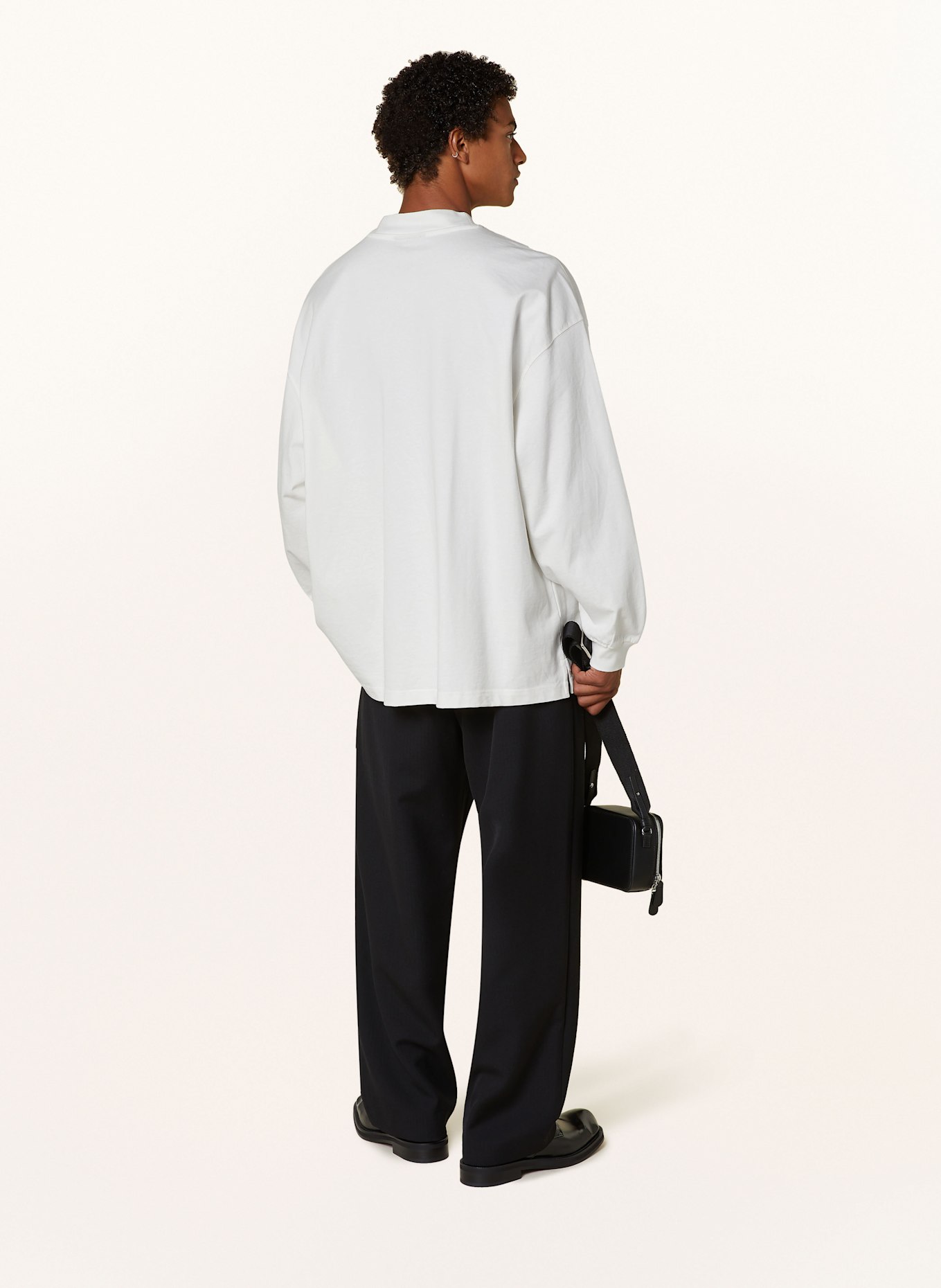 WRSTBHVR Long sleeve shirt ARVID: WHITE / BLACK