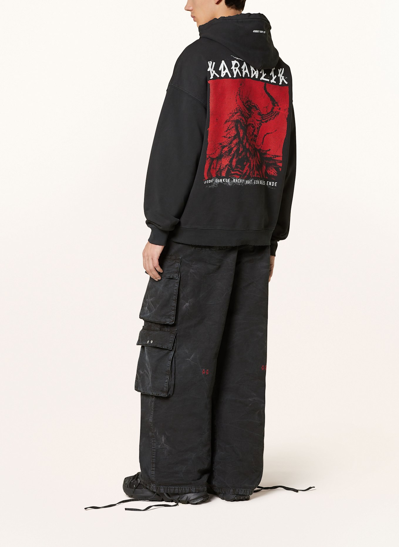 44 LABEL GROUP TRIANON cargo pants: BLACK