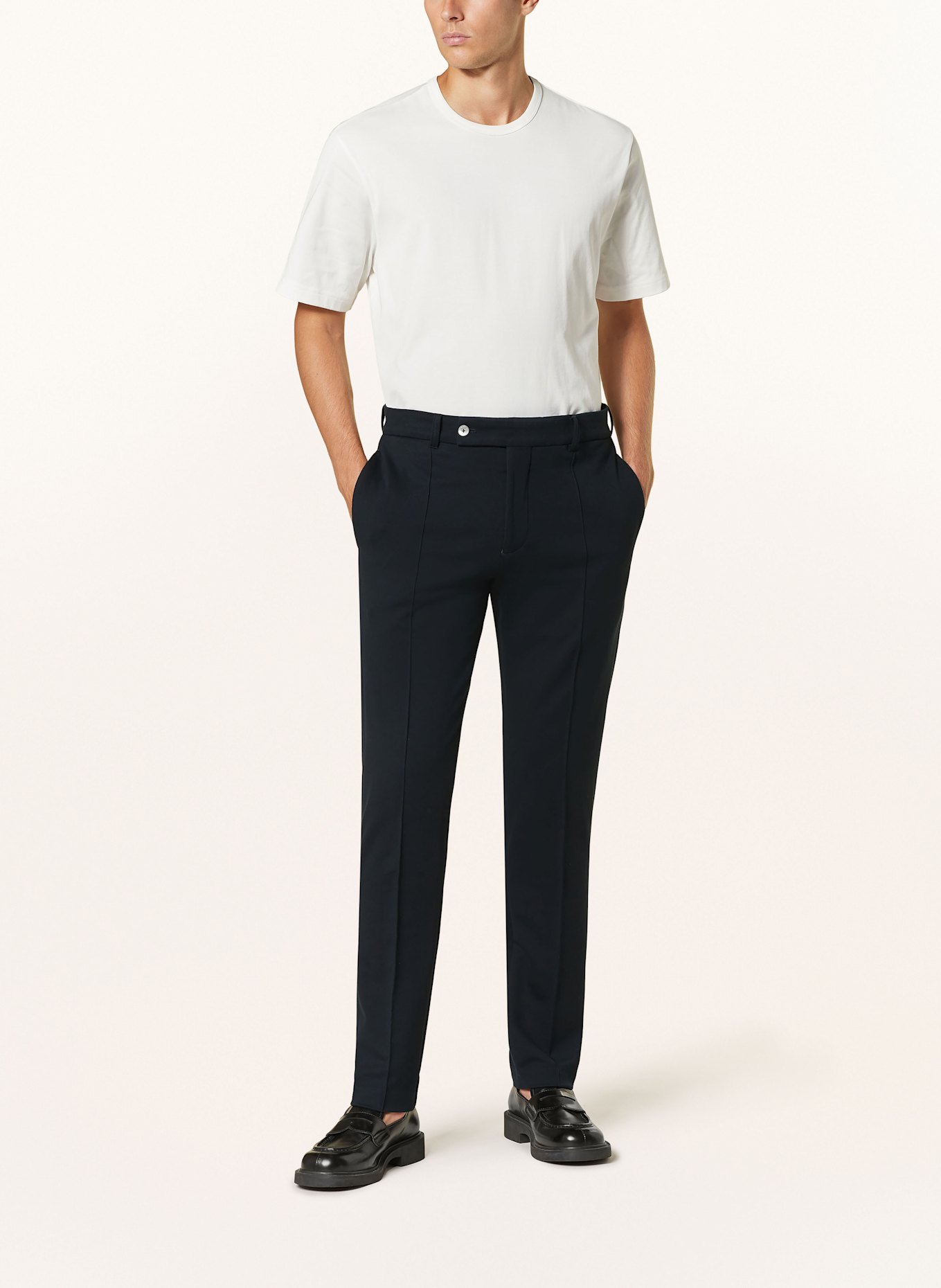 Stefan Brandt JONAS extra slim fit jersey suit trousers, Color: 07.950 Marino (Image 3)
