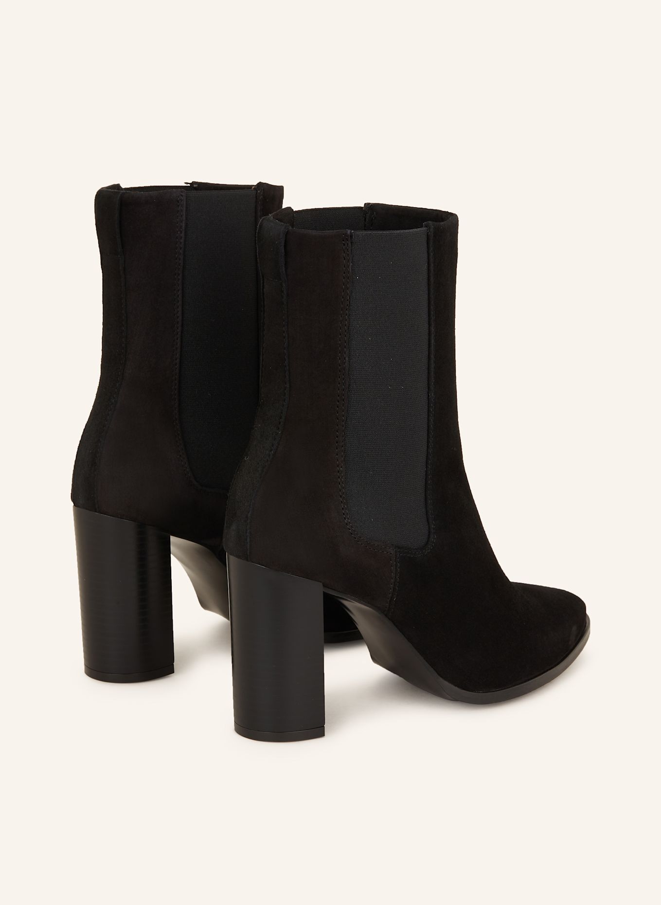 Calvin klein sharla black heeled lace up ankle boots best sale
